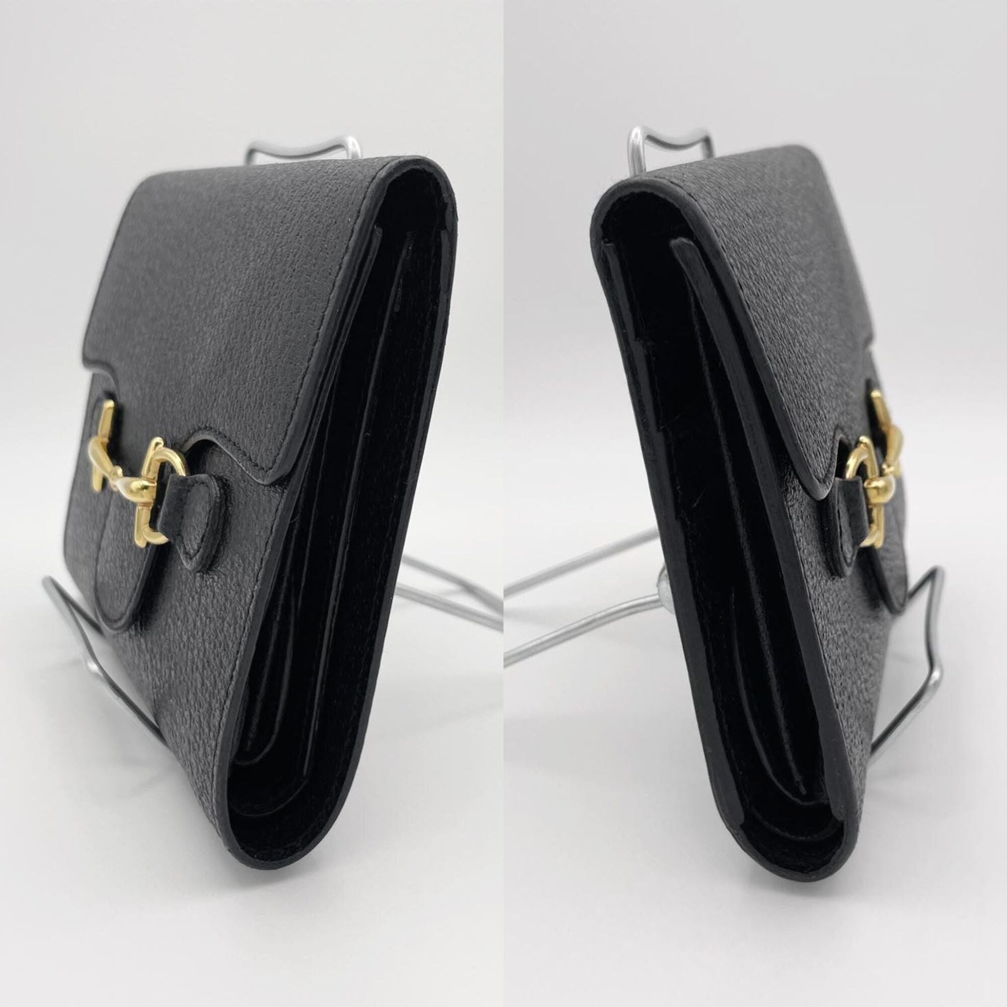 Gucci Black Leather Wallet (Tri-Fold) (Pre-Owned)