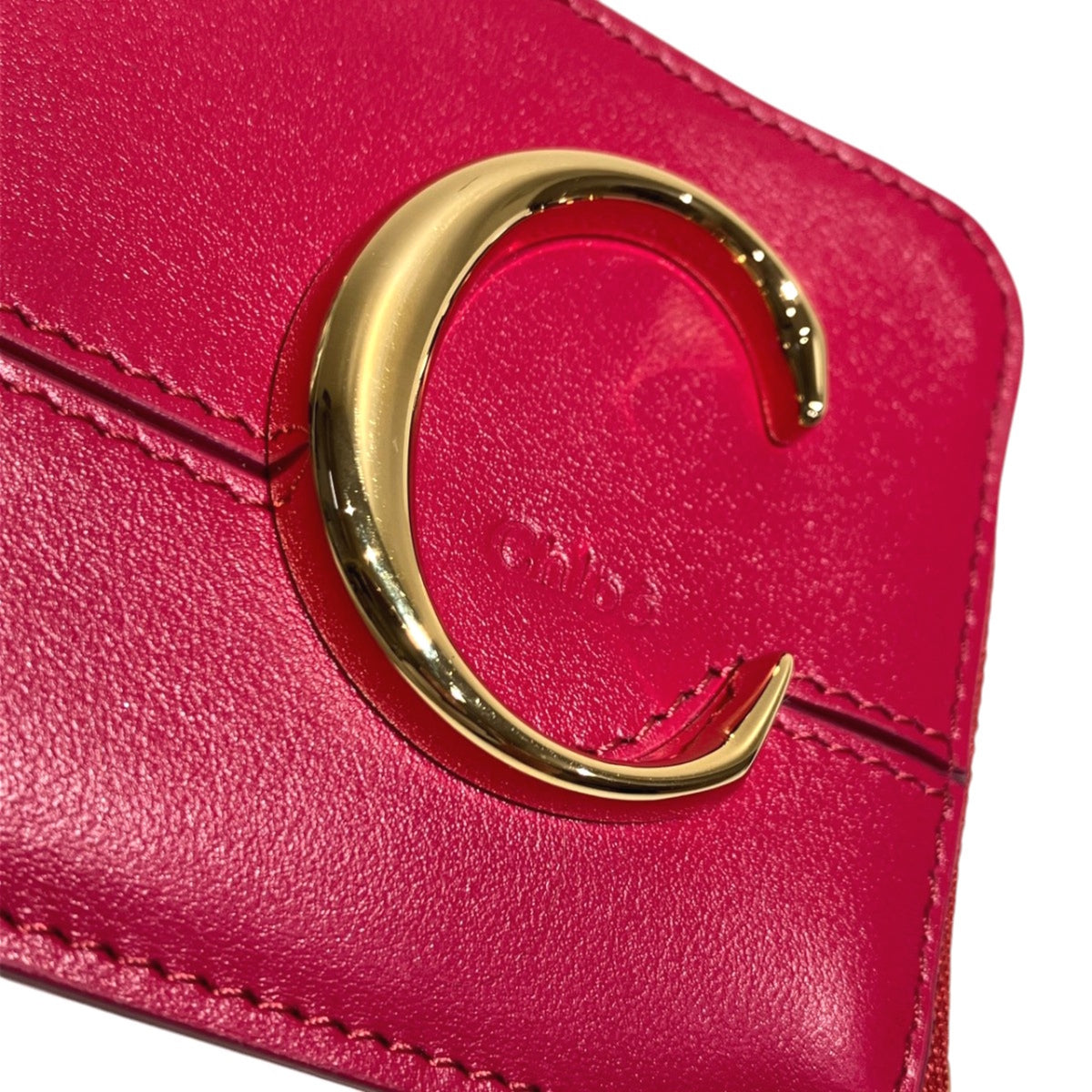 Chloé Red Color Leather Coin Purse/Coin Case (Pre-Owned)