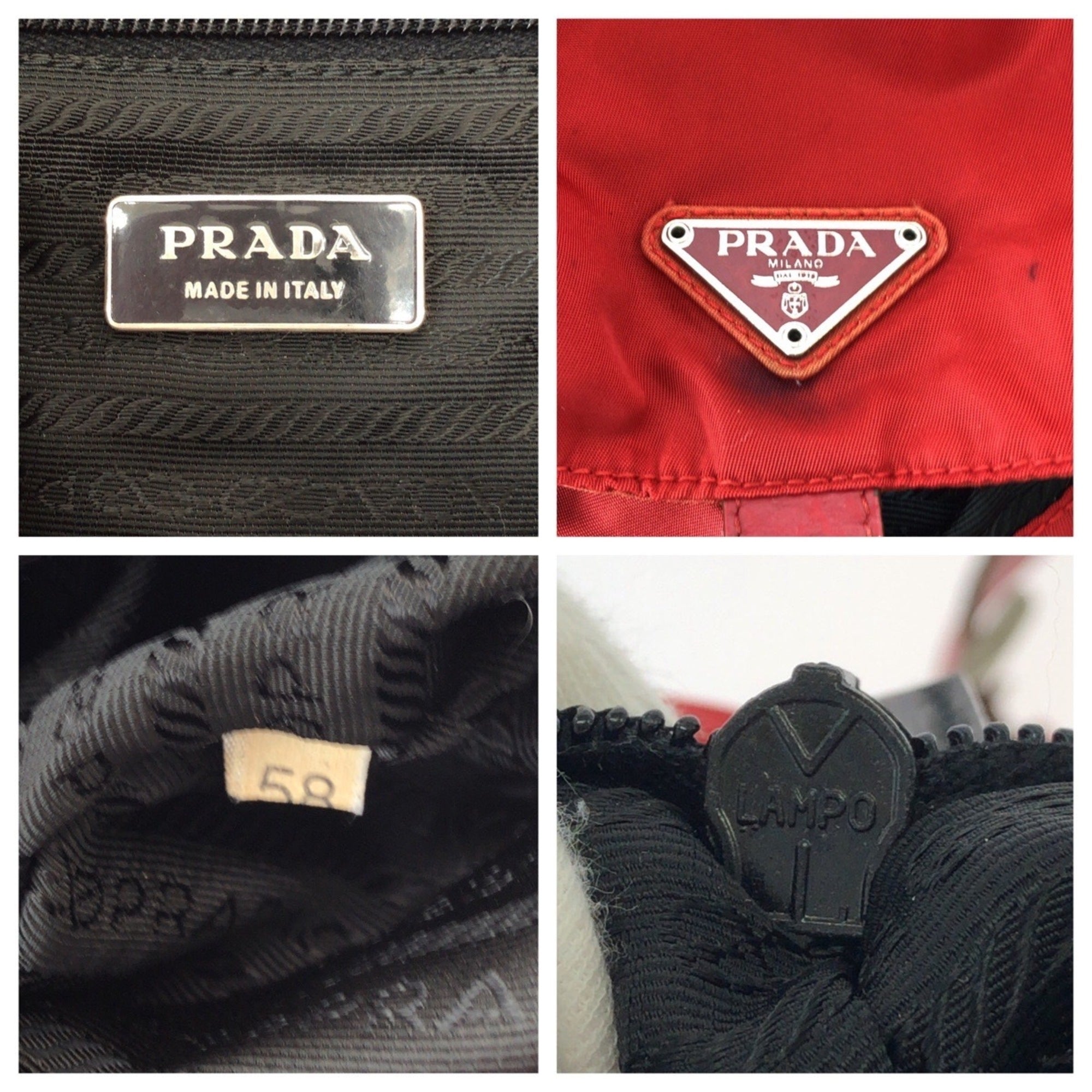 Prada Red Color Nylon Backpack (Pre-Owned)