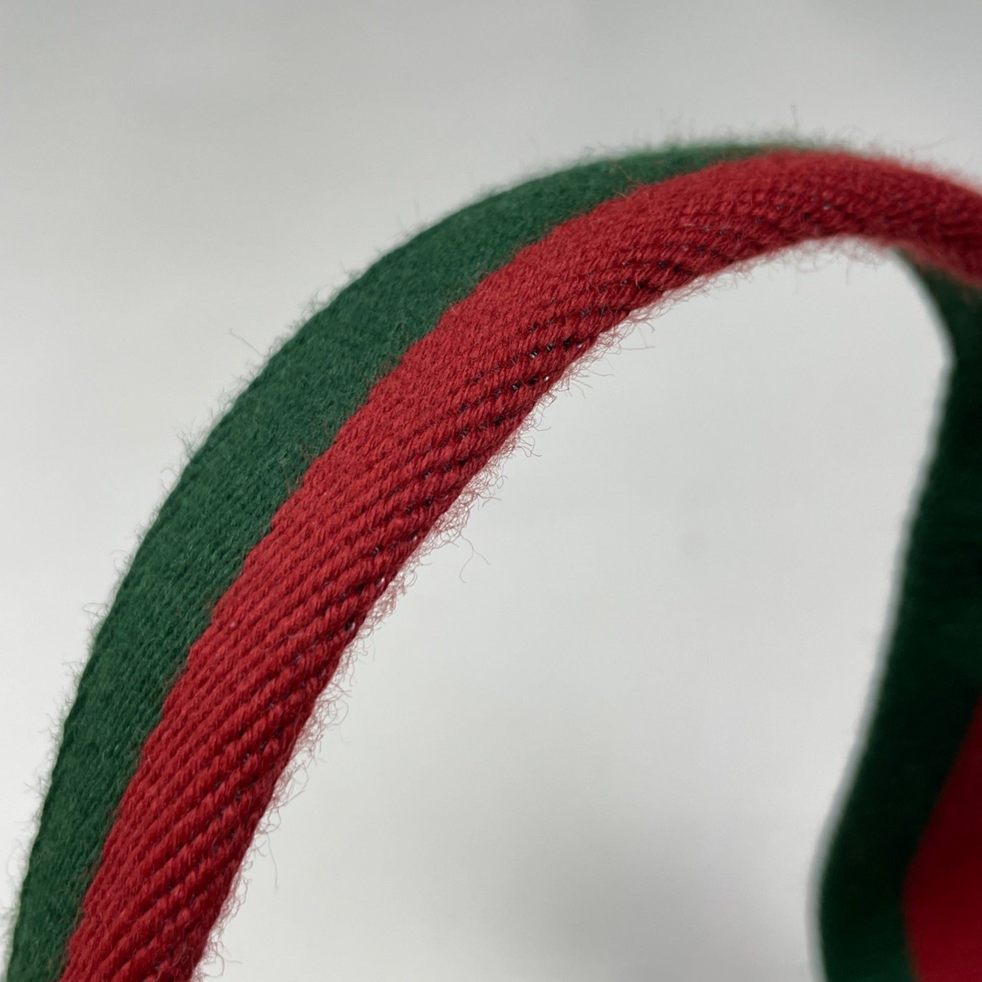 Gucci Black Green Red Color Nylon Tote Bag (Pre-Owned)