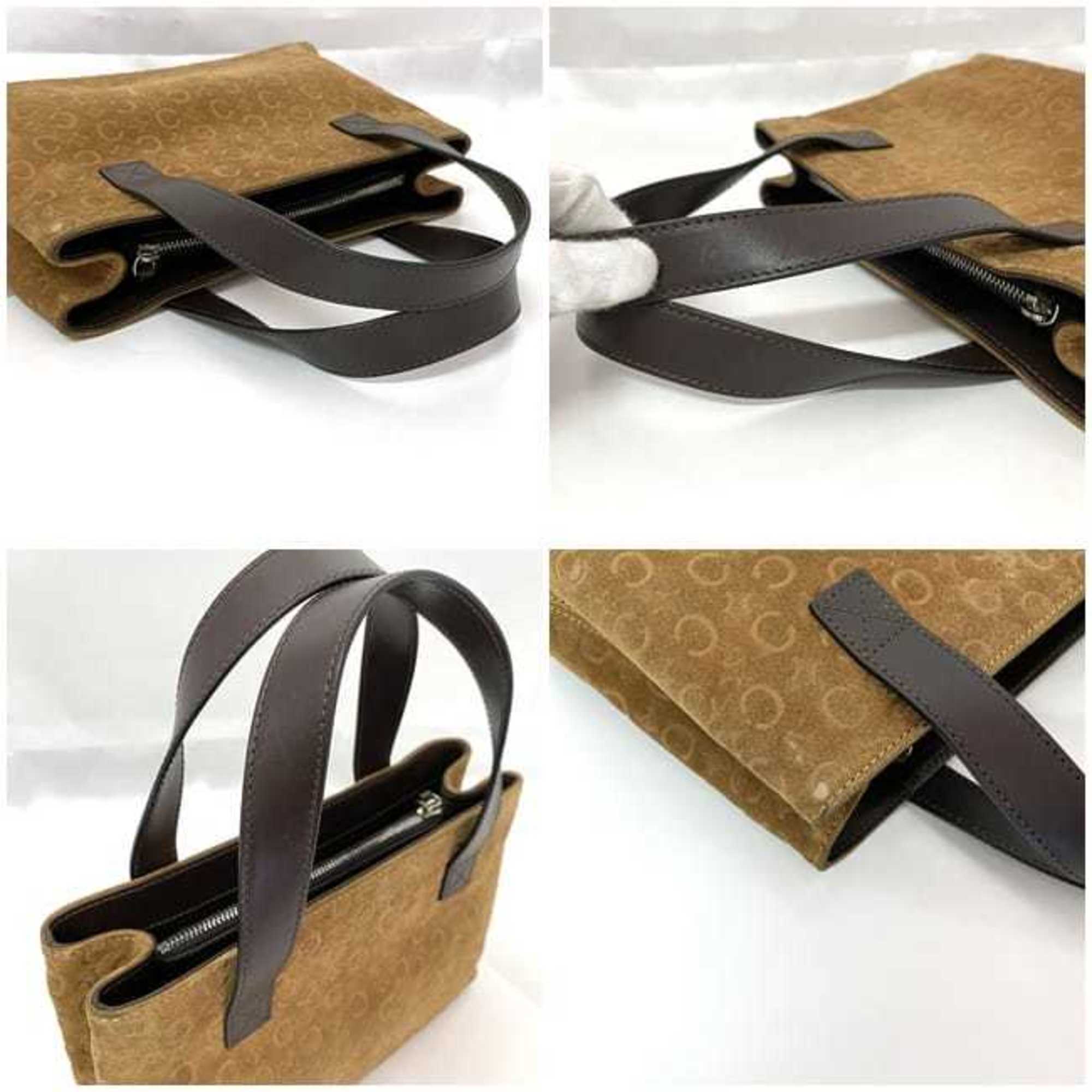 Celine Brown Suede Leather Handbag (Pre-Owned)