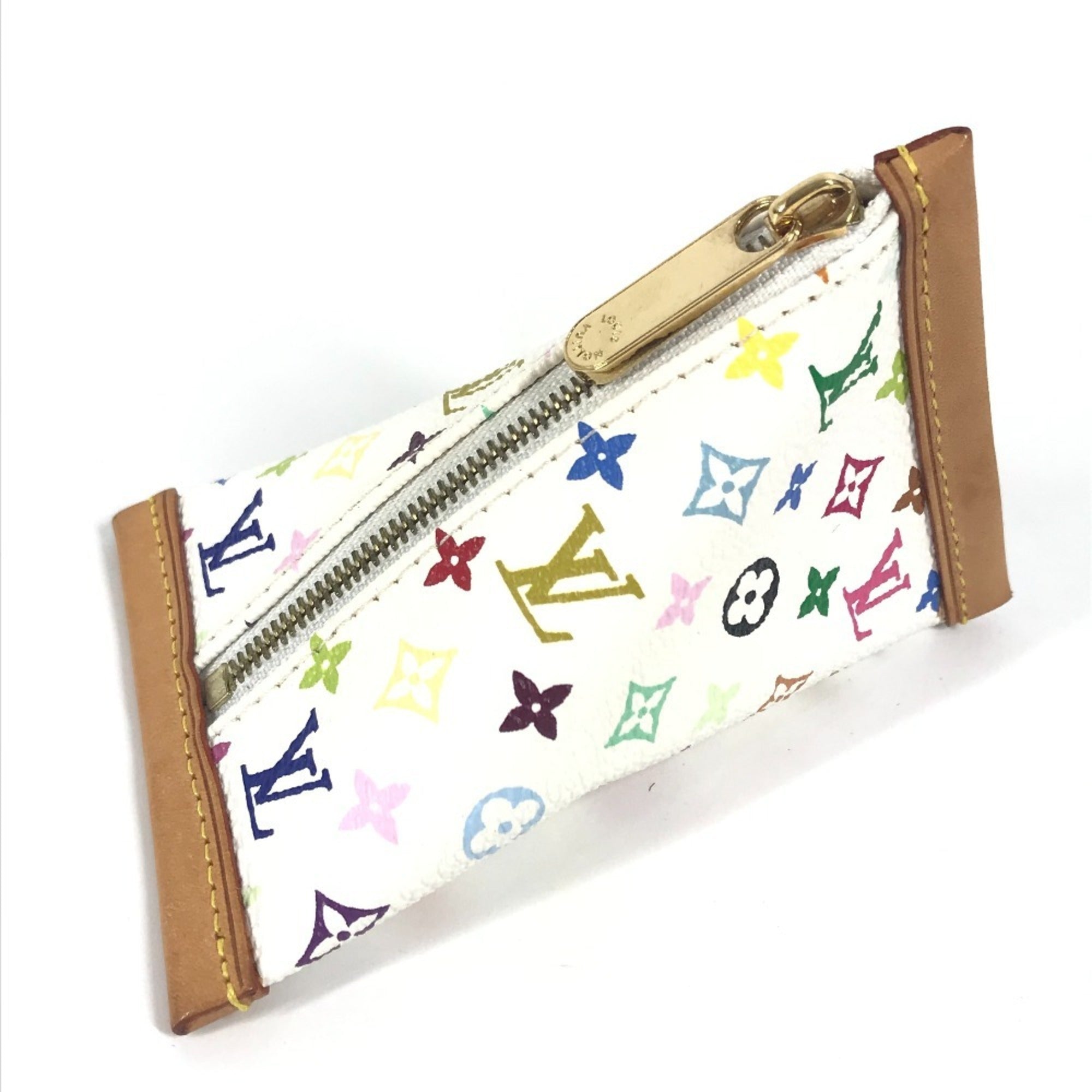 Louis Vuitton Blanc White Monogram Multicolore Coin Purse/Coin Case (Pre-Owned)