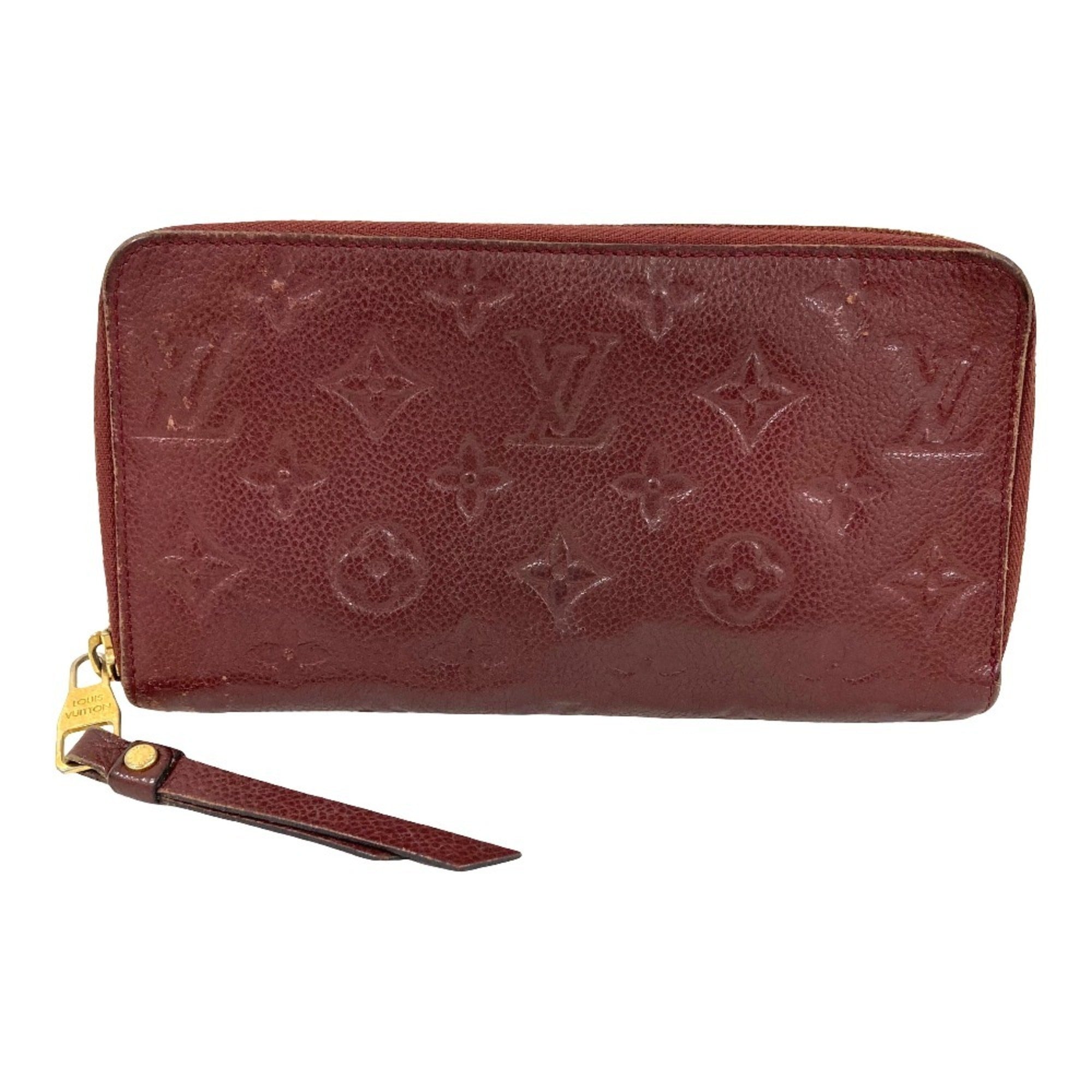 Louis Vuitton Monogram Empreinte Bordeaux Monogram Empreinte Long Wallet (Bi-Fold) (Pre-Owned)