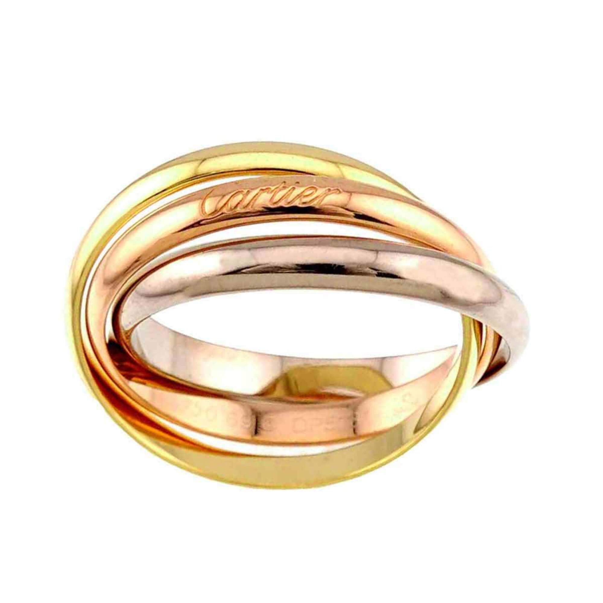 Cartier Pink Gold White Gold Yellow Gold Yellow Gold (18K) Pink Gold (18K) White Gold (18K) Band Ring (Pre-Owned)