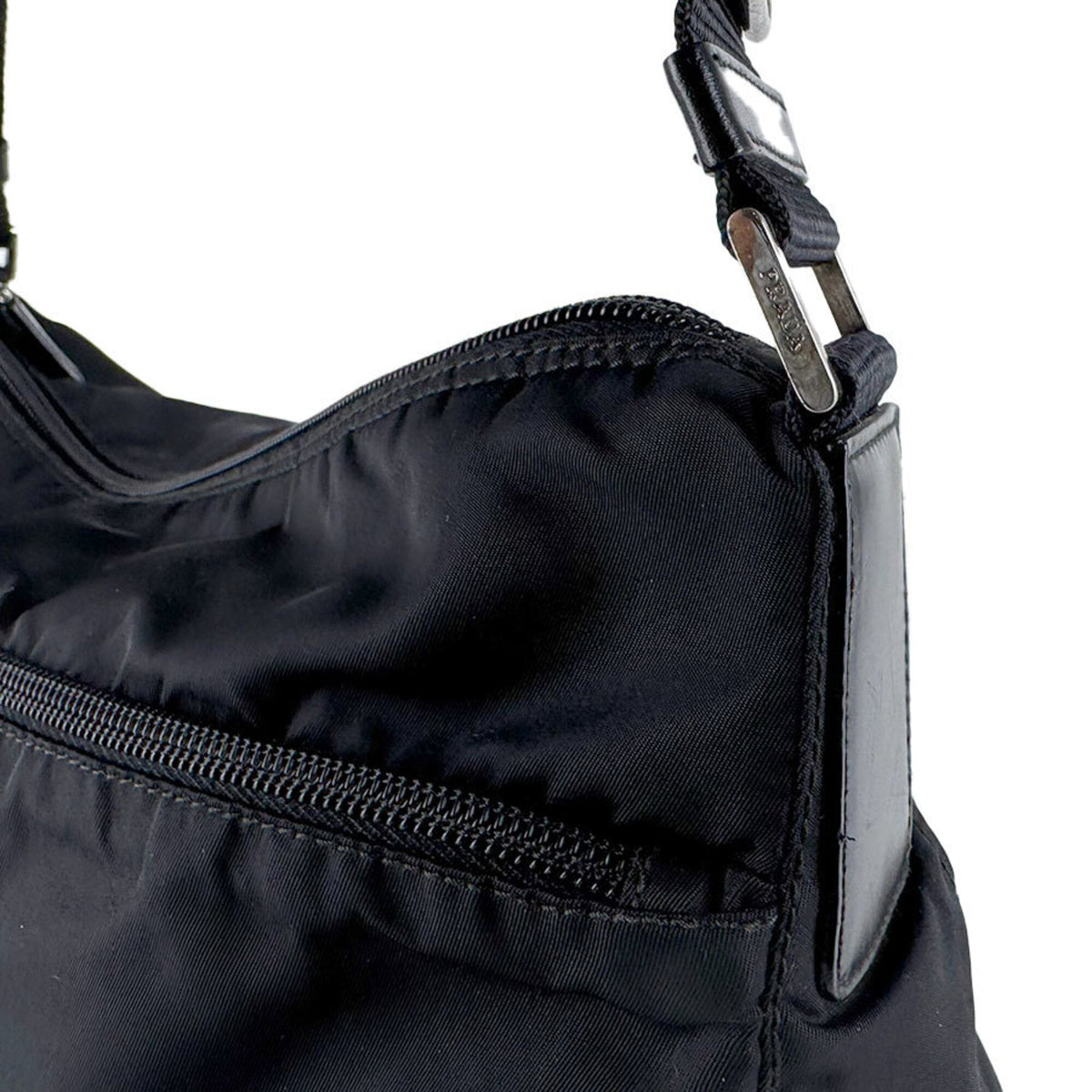 Prada Black Nylon Shoulder Bag (Pre-Owned)