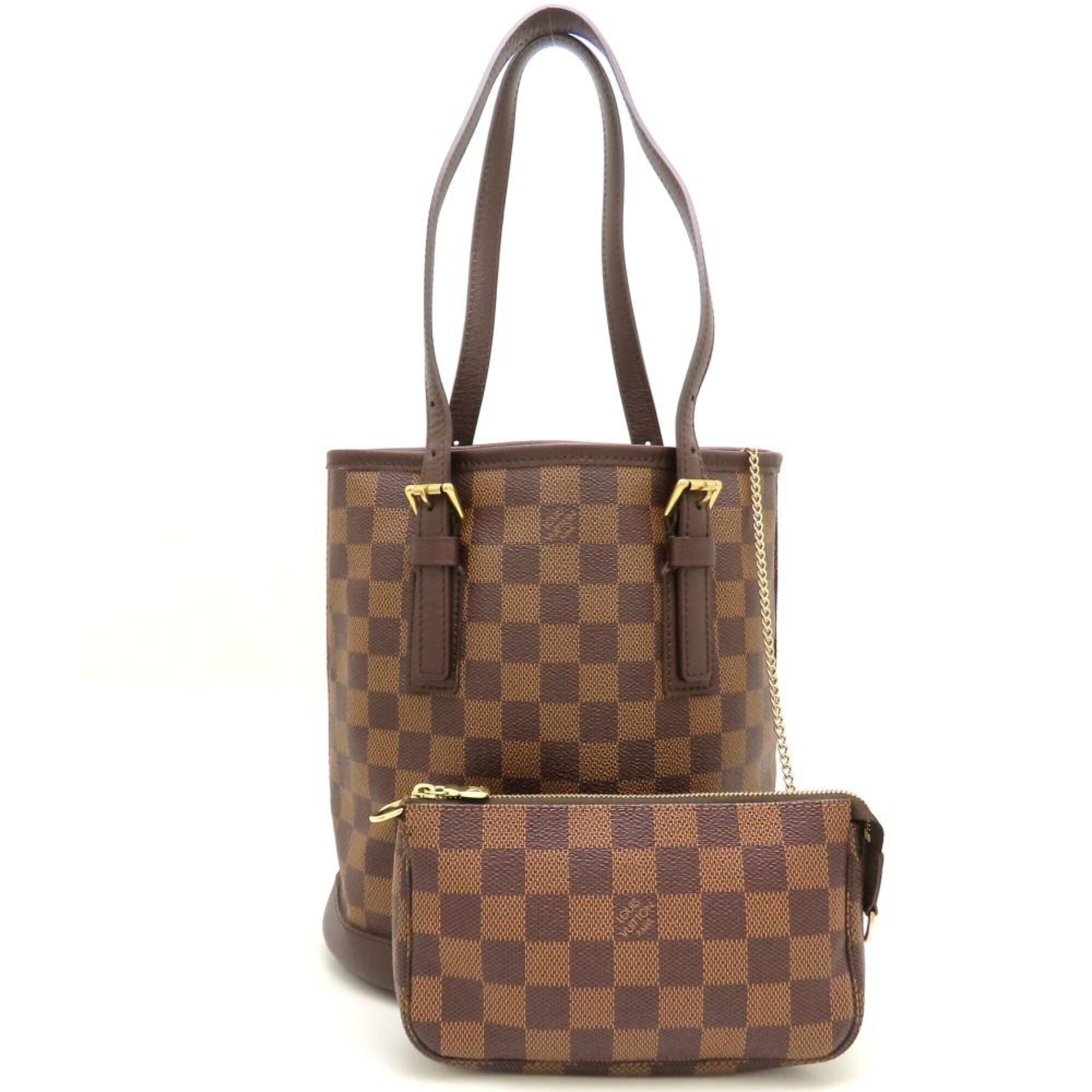 Louis Vuitton Ebene Damier Canvas Shoulder Bag (Pre-Owned)