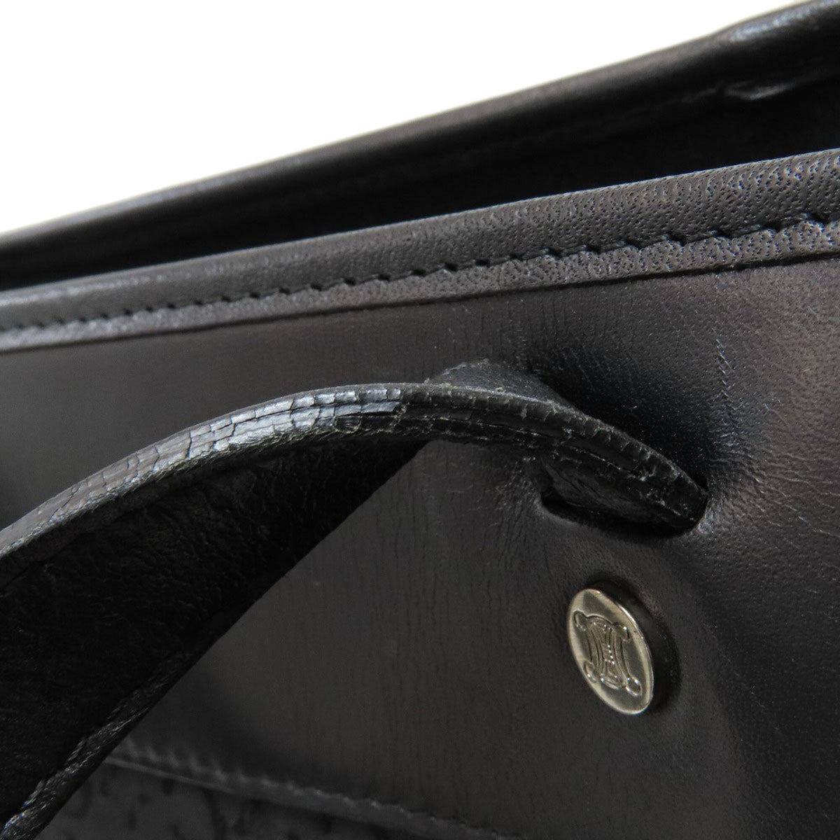 Celine Black Canvas Handbag (Pre-Owned)