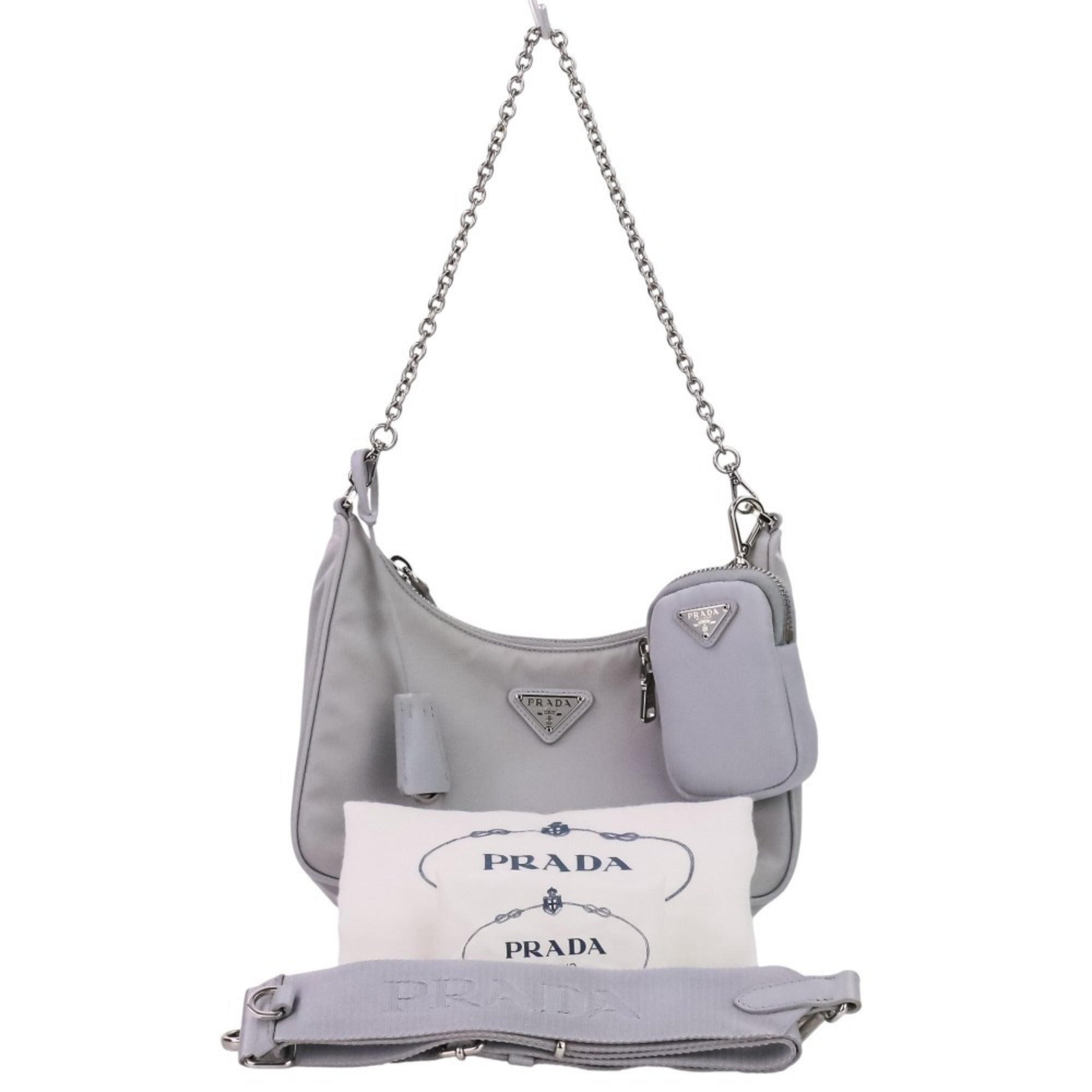 Prada Light Blue Shoulder Bag (Pre-Owned)
