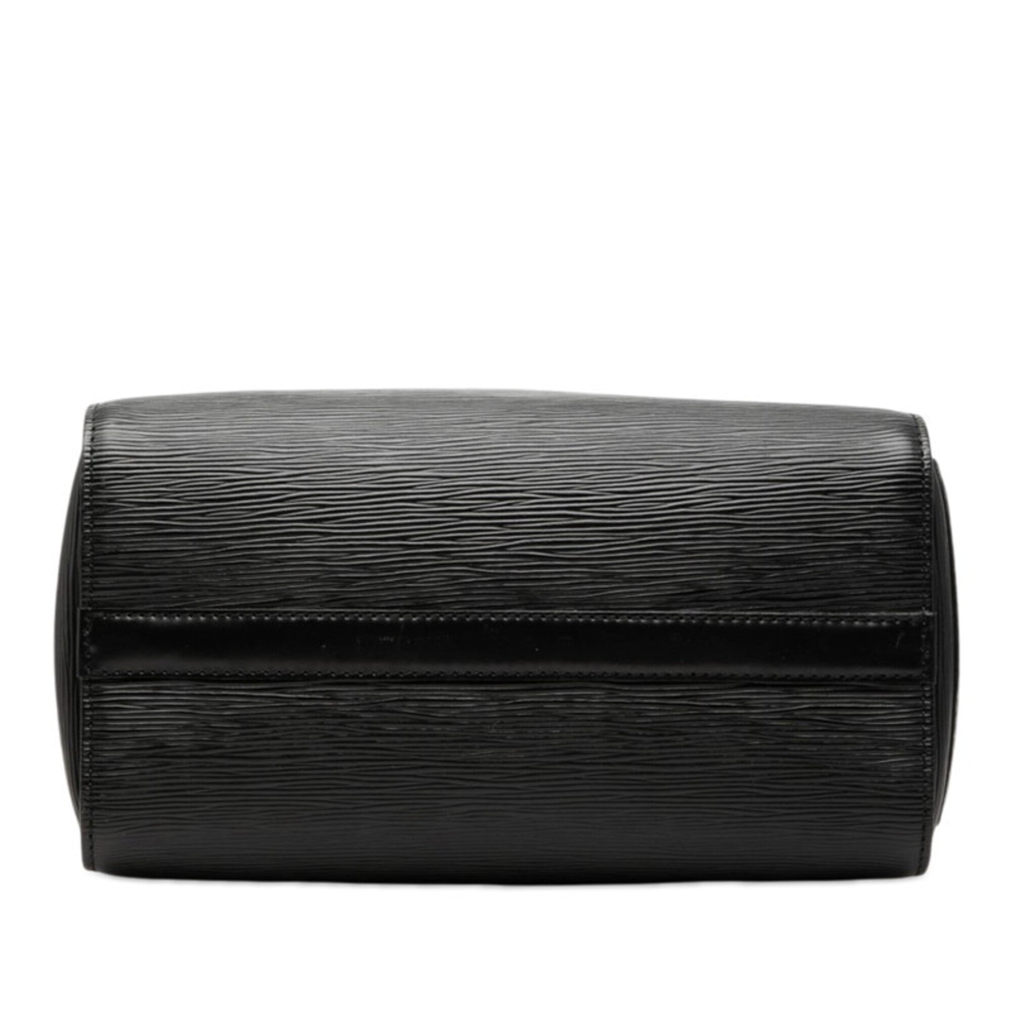 Louis Vuitton Black Noir Leather Boston Bag Handbag (Pre-Owned)