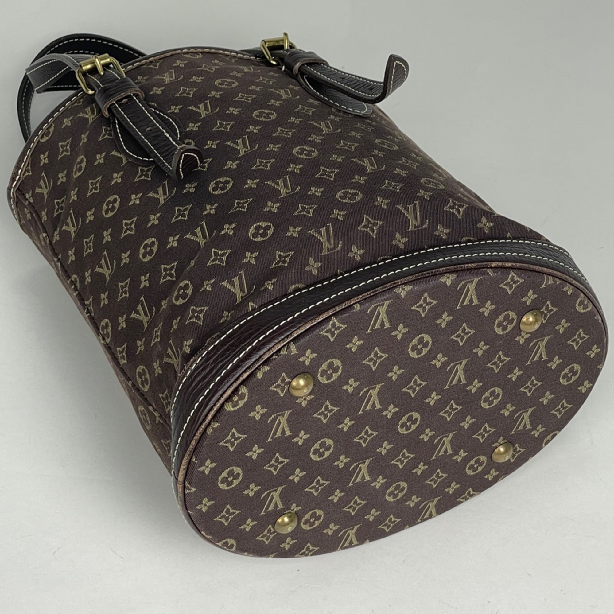 Louis Vuitton Brown Ebene Monogram Pouch Shoulder Bag Tote Bag (Pre-Owned)