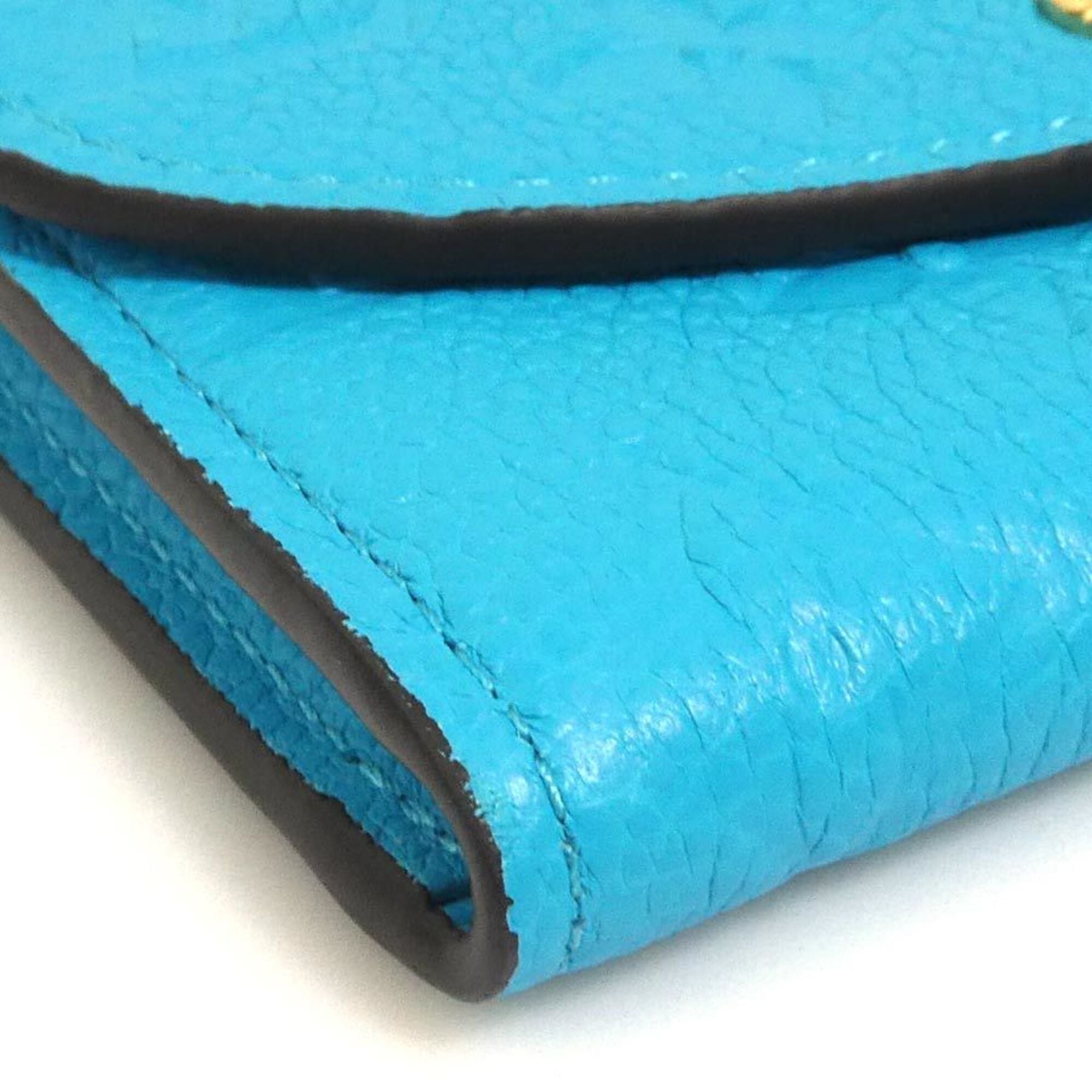Louis Vuitton Turquoise Monogram Empreinte Coin Purse/Coin Case (Pre-Owned)