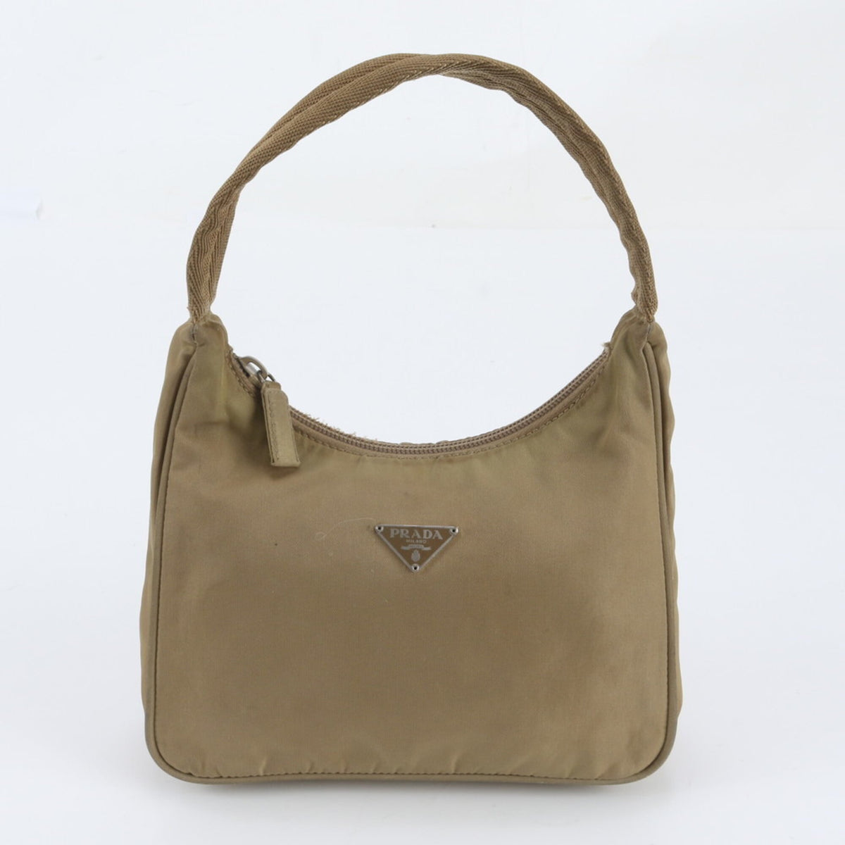 Prada Beige Handbag Pouch Tote Bag (Pre-Owned)