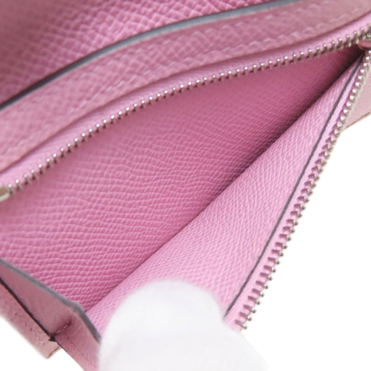 Hermes Brown Pink Epsom Leather Wallet (Bi-Fold) (Pre-Owned)