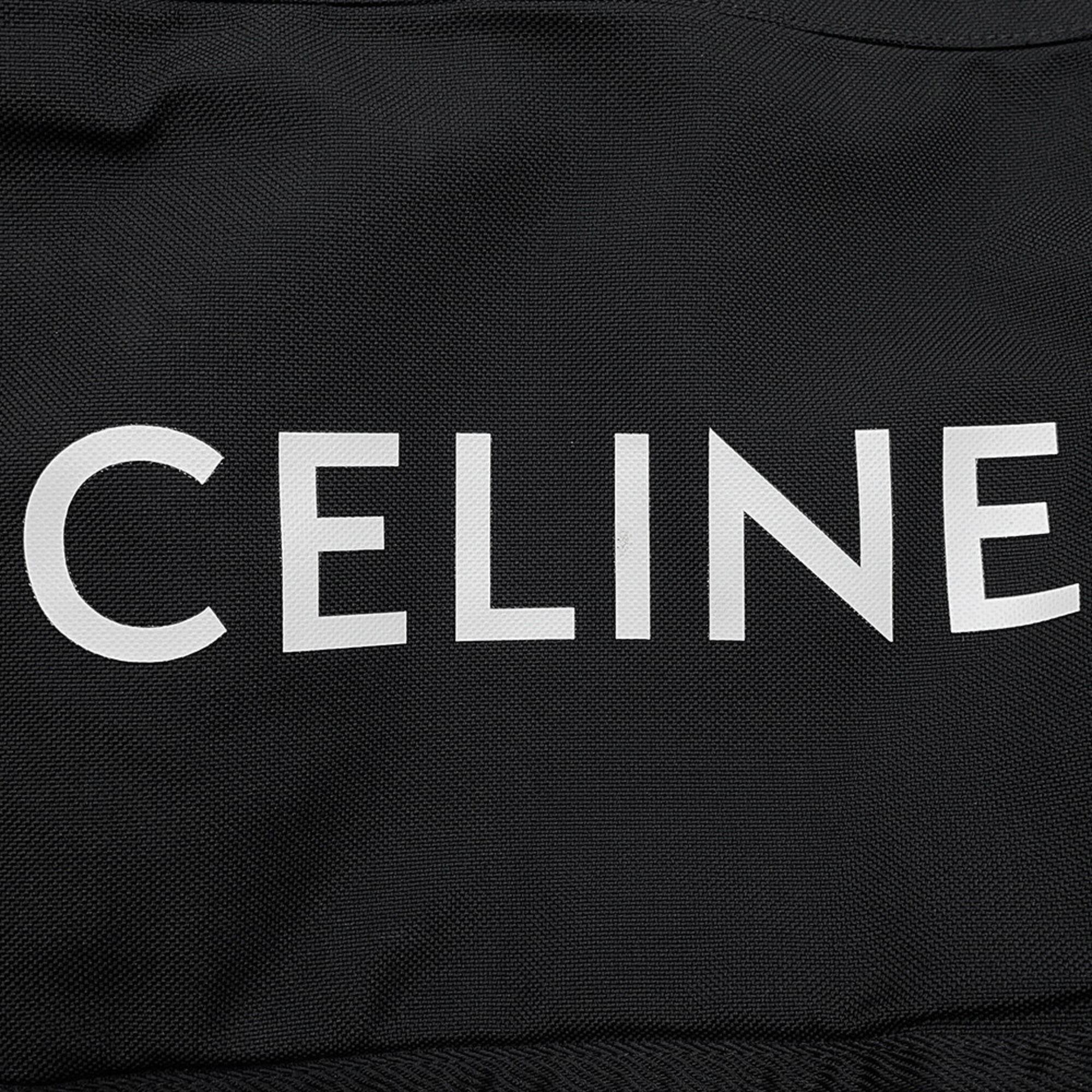 Celine Black Canvas Handbag Sling Bag (Pre-Owned)