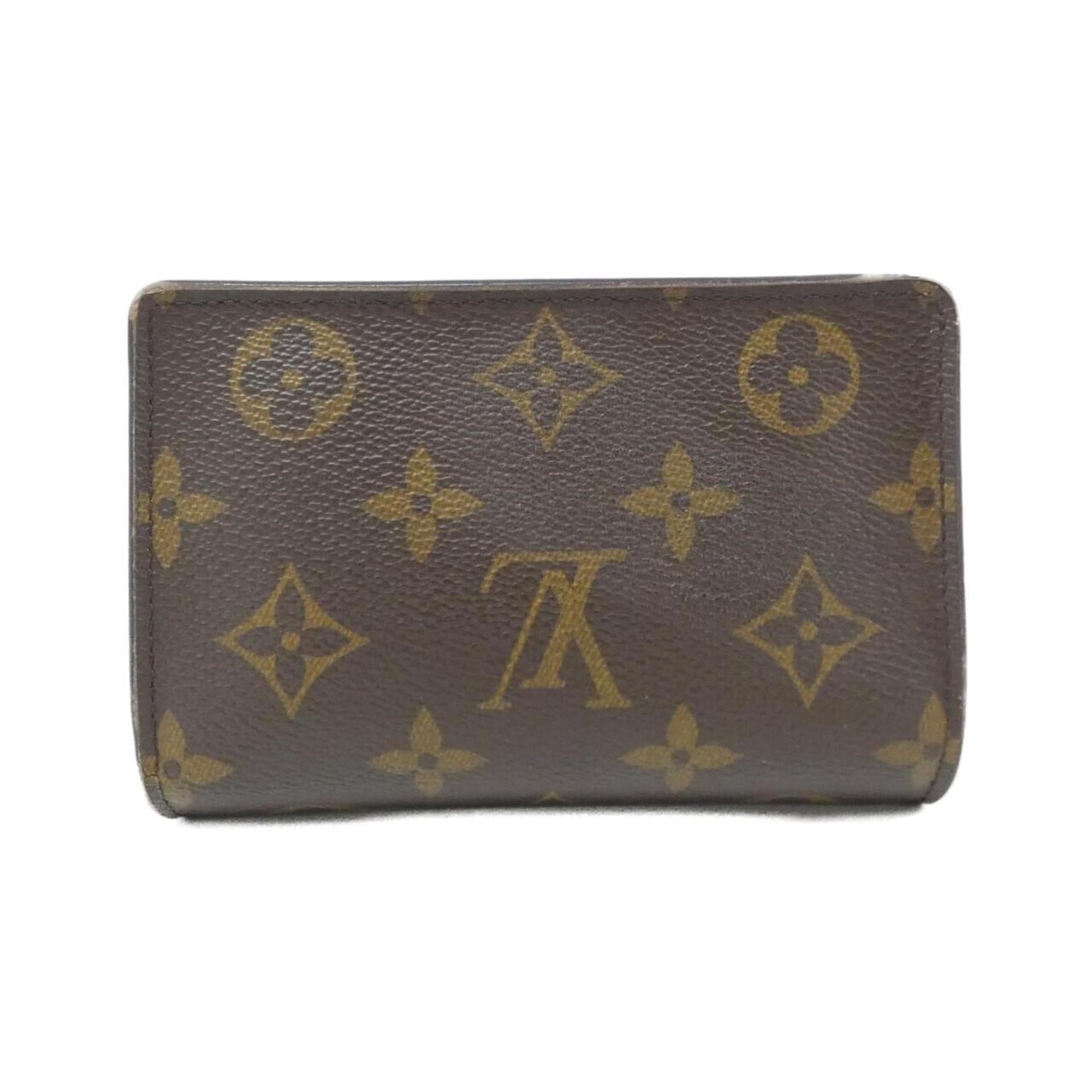 Louis Vuitton Brown Coated Canvas Wallet (Bi-Fold) (Pre-Owned)