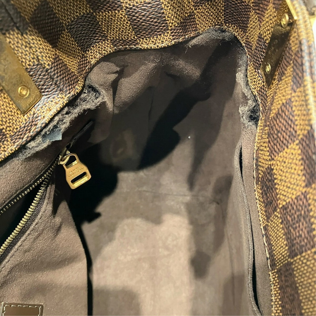 Louis Vuitton Brown Damier Canvas Tote Bag (Pre-Owned)
