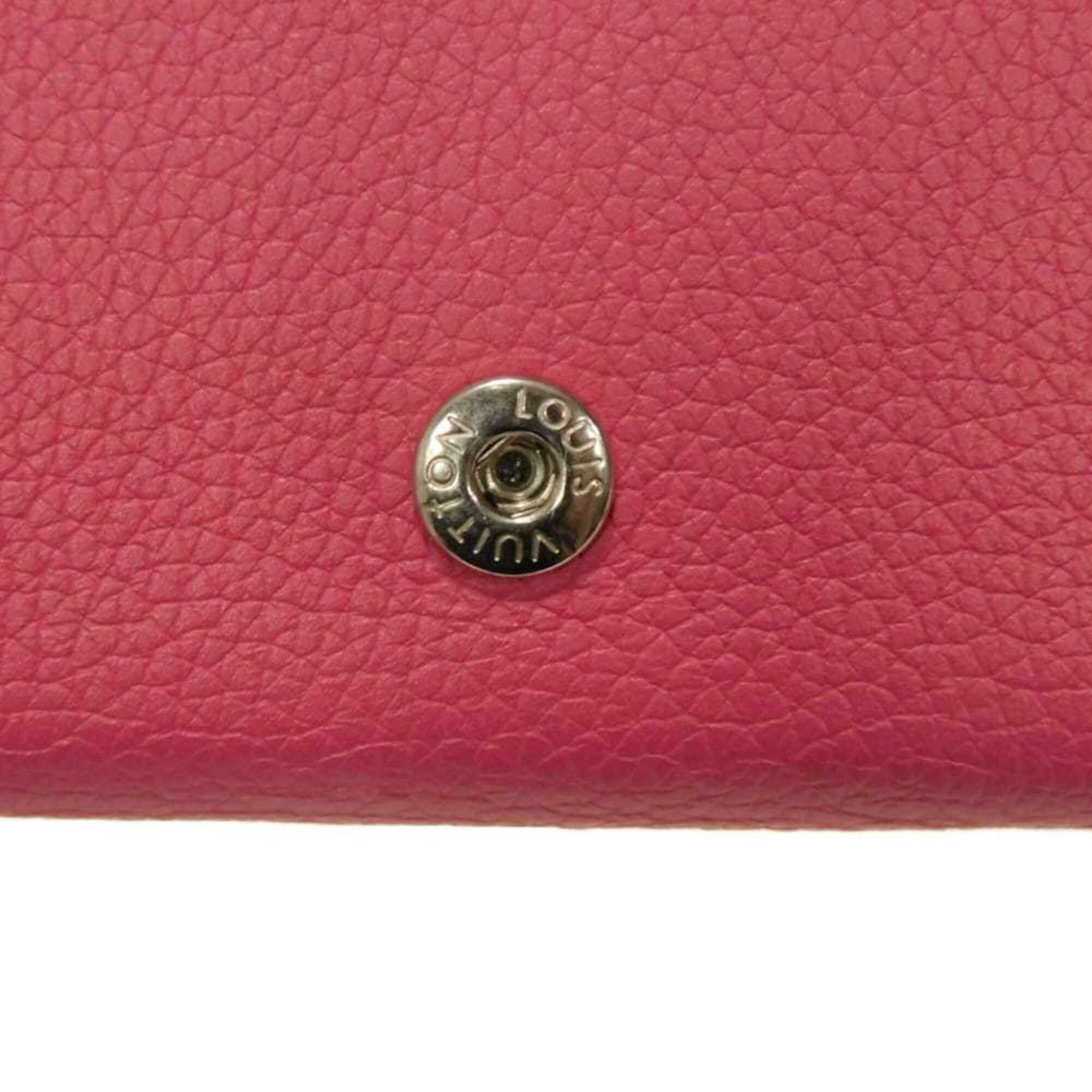 Louis Vuitton Pink Leather Wallet (Tri-Fold) (Pre-Owned)