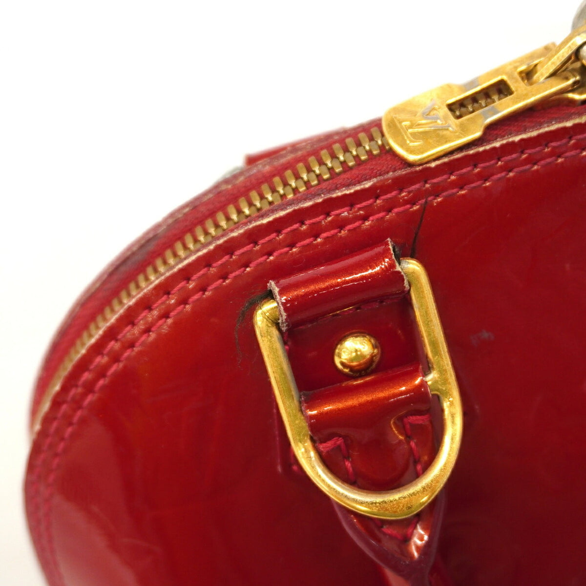 Louis Vuitton Rouge Grenadine Handbag (Pre-Owned)