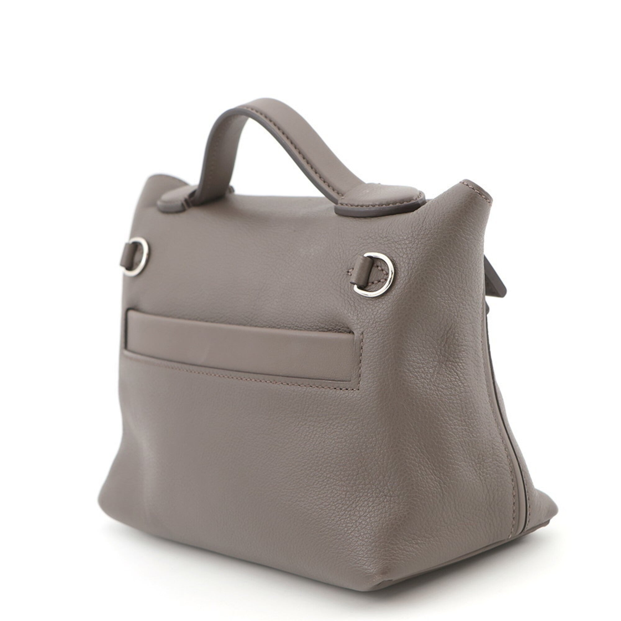 Hermes Etain Swift Leather Handbag Shoulder Bag (Pre-Owned)