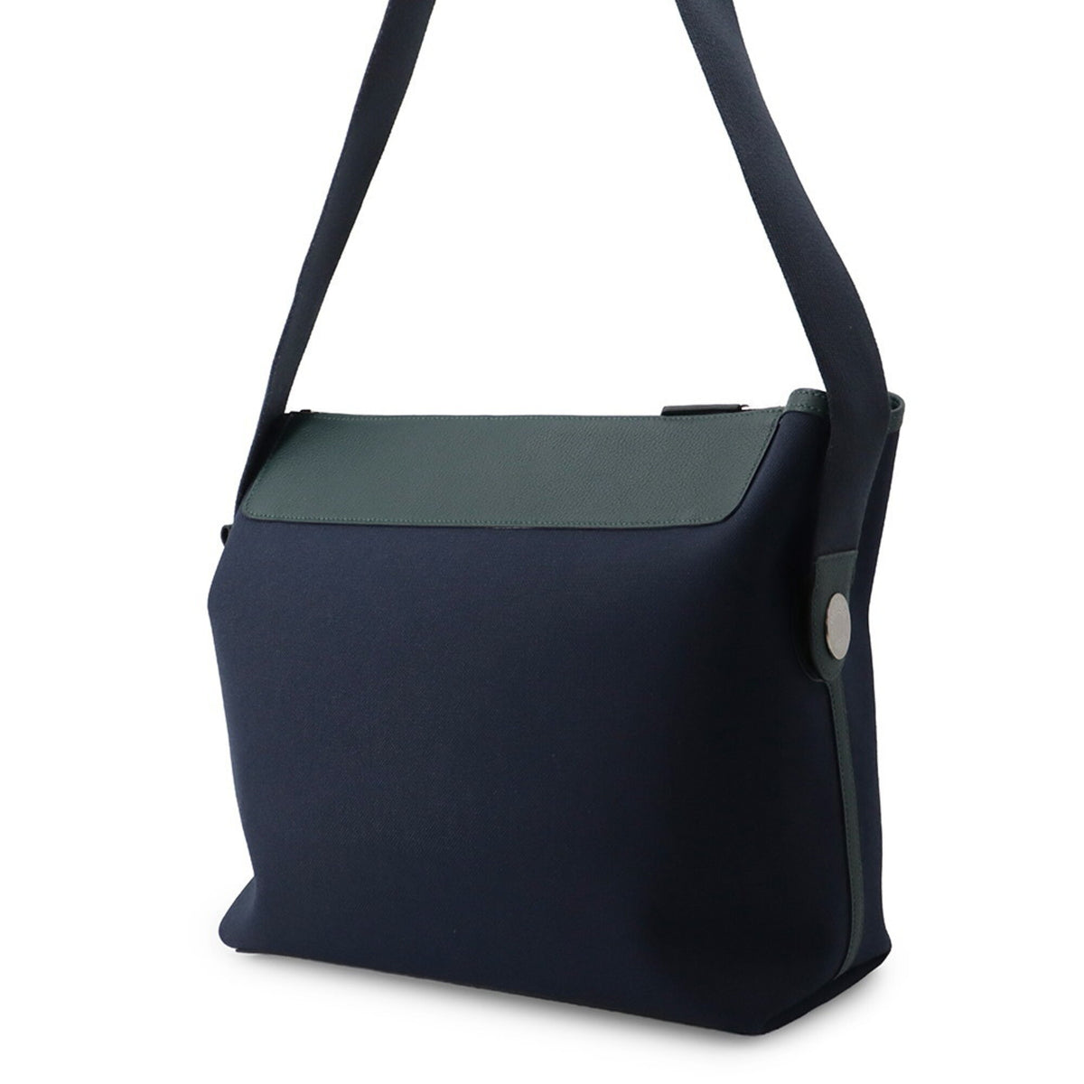 Hermes Kara Blue Marine Togo Leather Handbag Tote Bag (Pre-Owned)