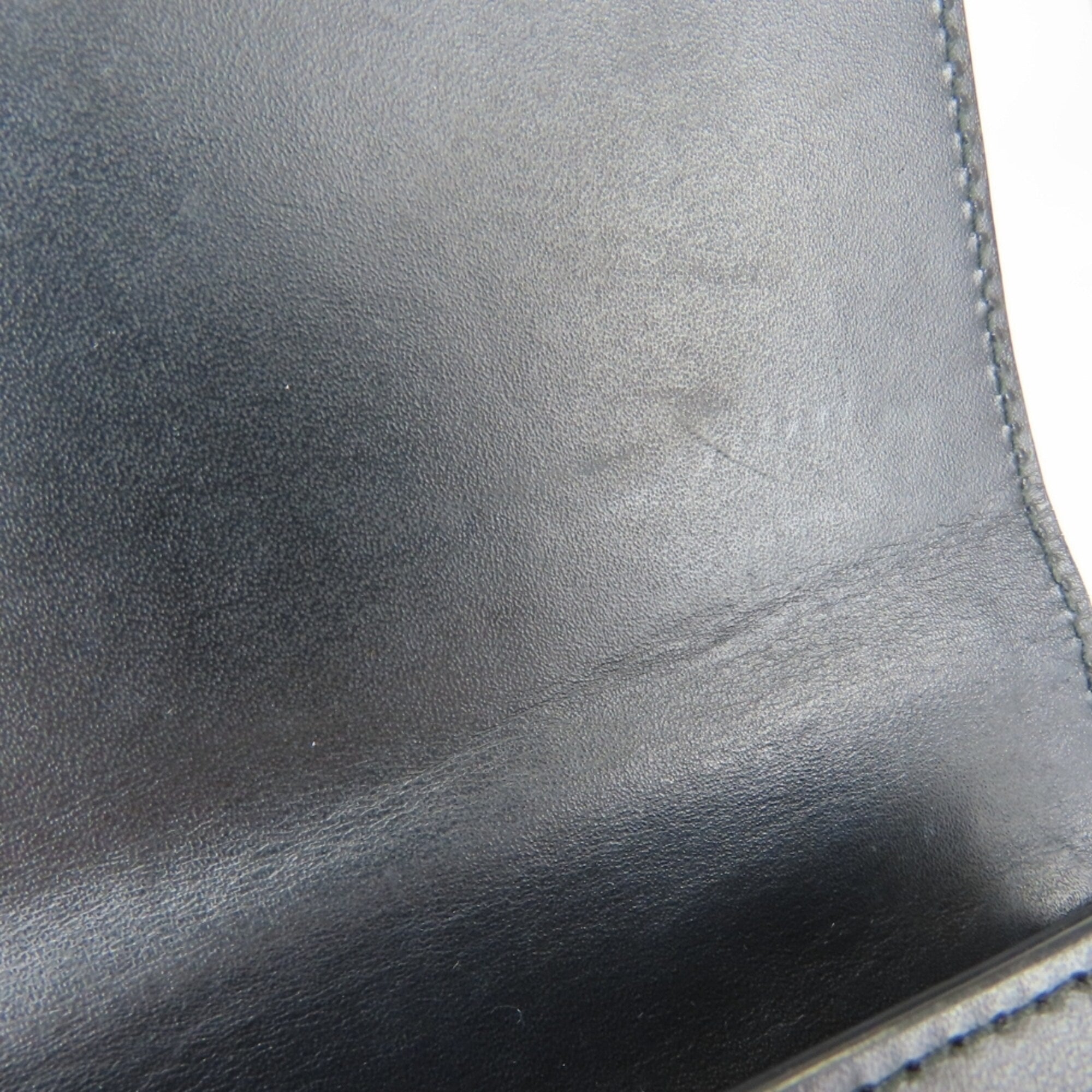 Gucci Black Gg Leather Wallet (Bi-Fold) (Pre-Owned)