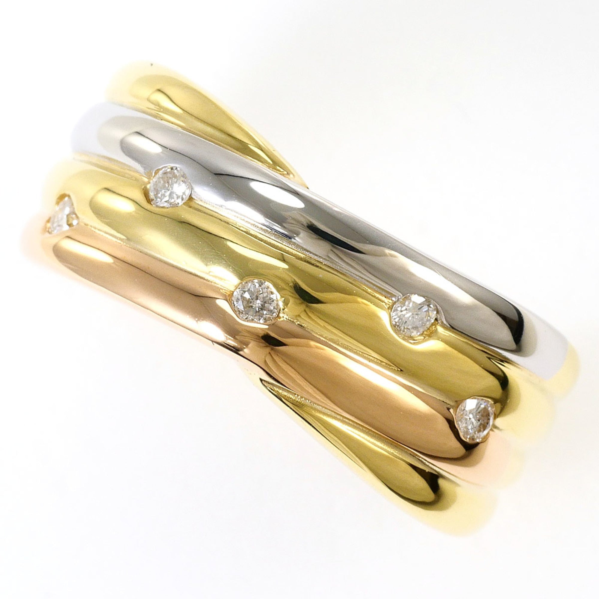 Unbranded Pink Gold Platinum Yellow Gold Yellow Gold (18K) Pink Gold (18K) Platinum 900 Band Ring (Pre-Owned)