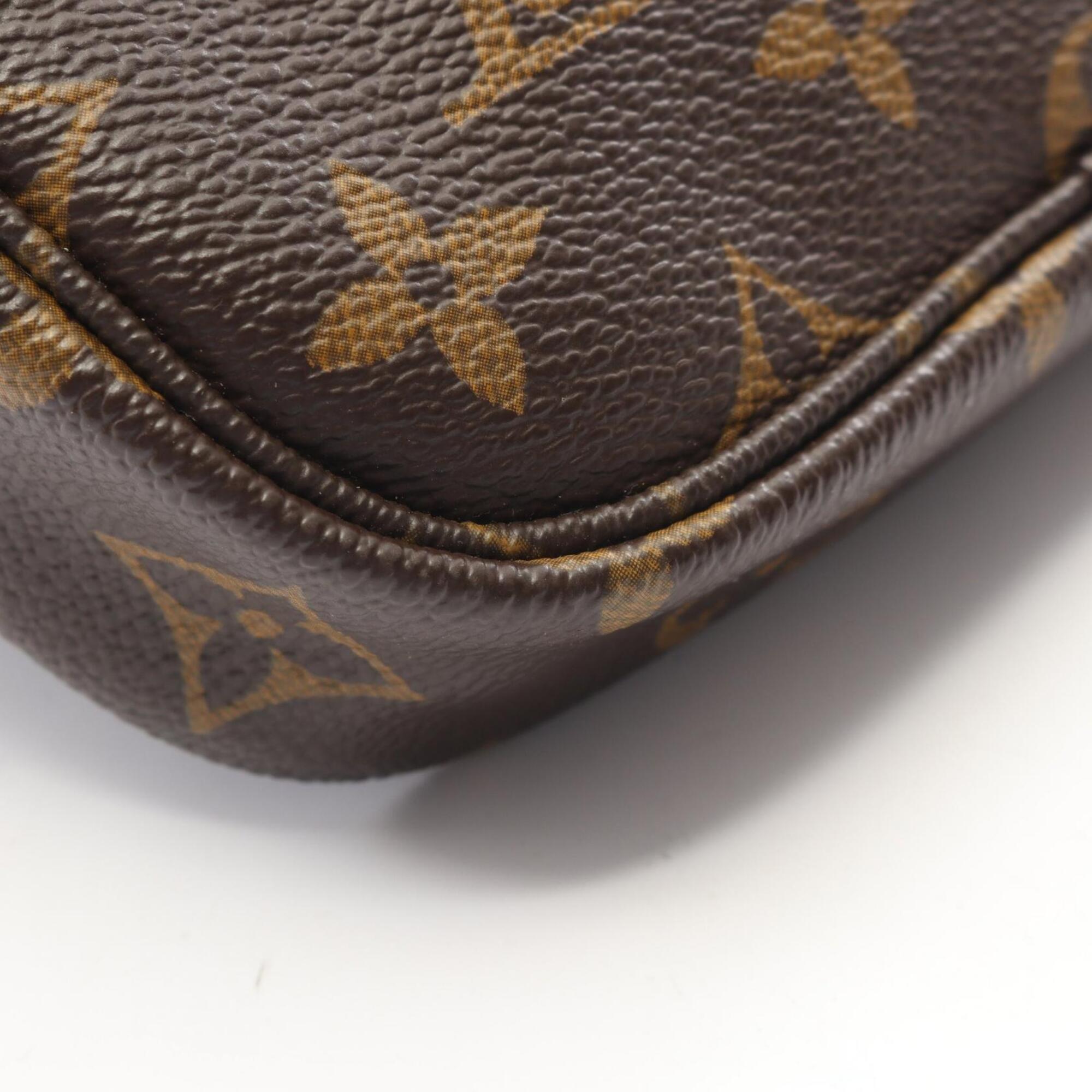 Louis Vuitton Brown Coated Canvas Leather Fanny Pack Handbag (Pre-Owned)