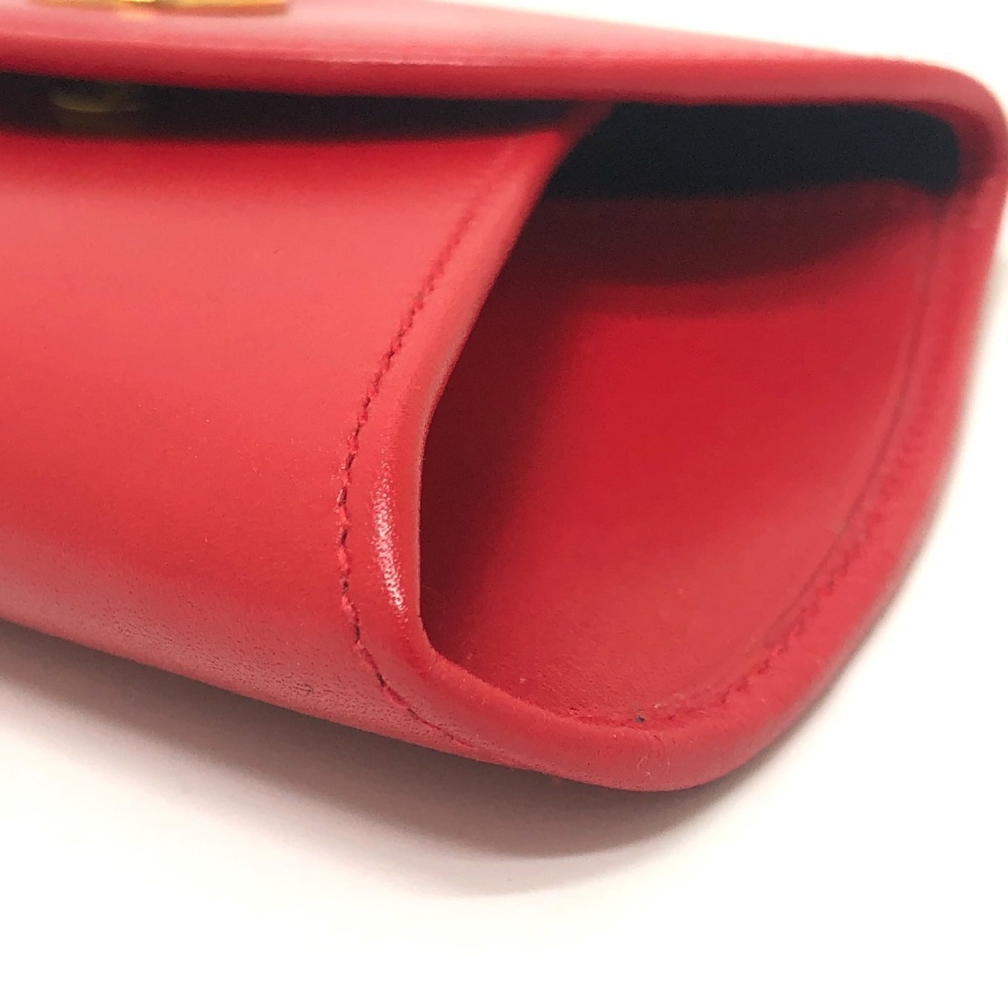 Cartier Red Color Coin Purse/Coin Case (Pre-Owned)