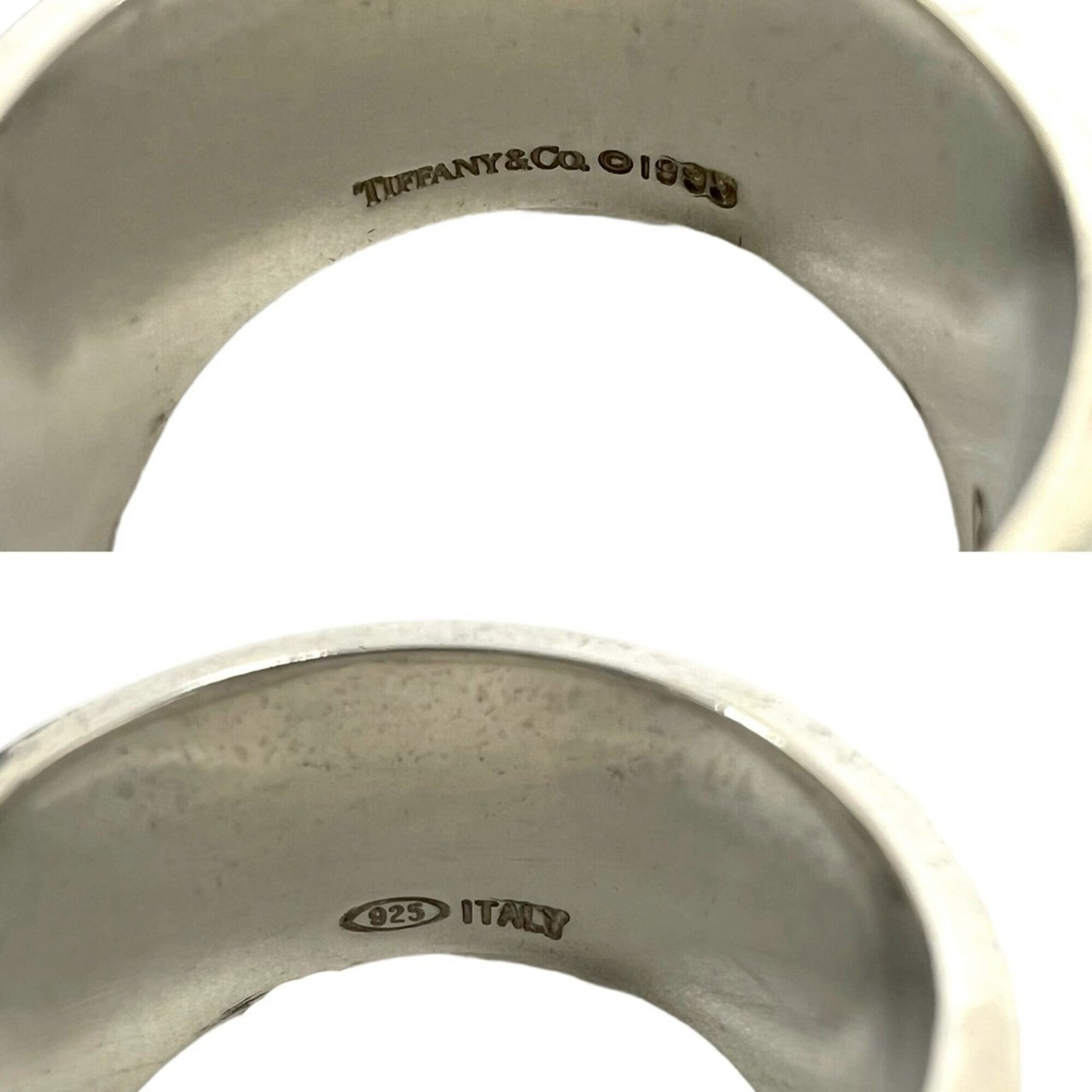 Tiffany Silver Silver 925 Band Ring (Pre-Owned)