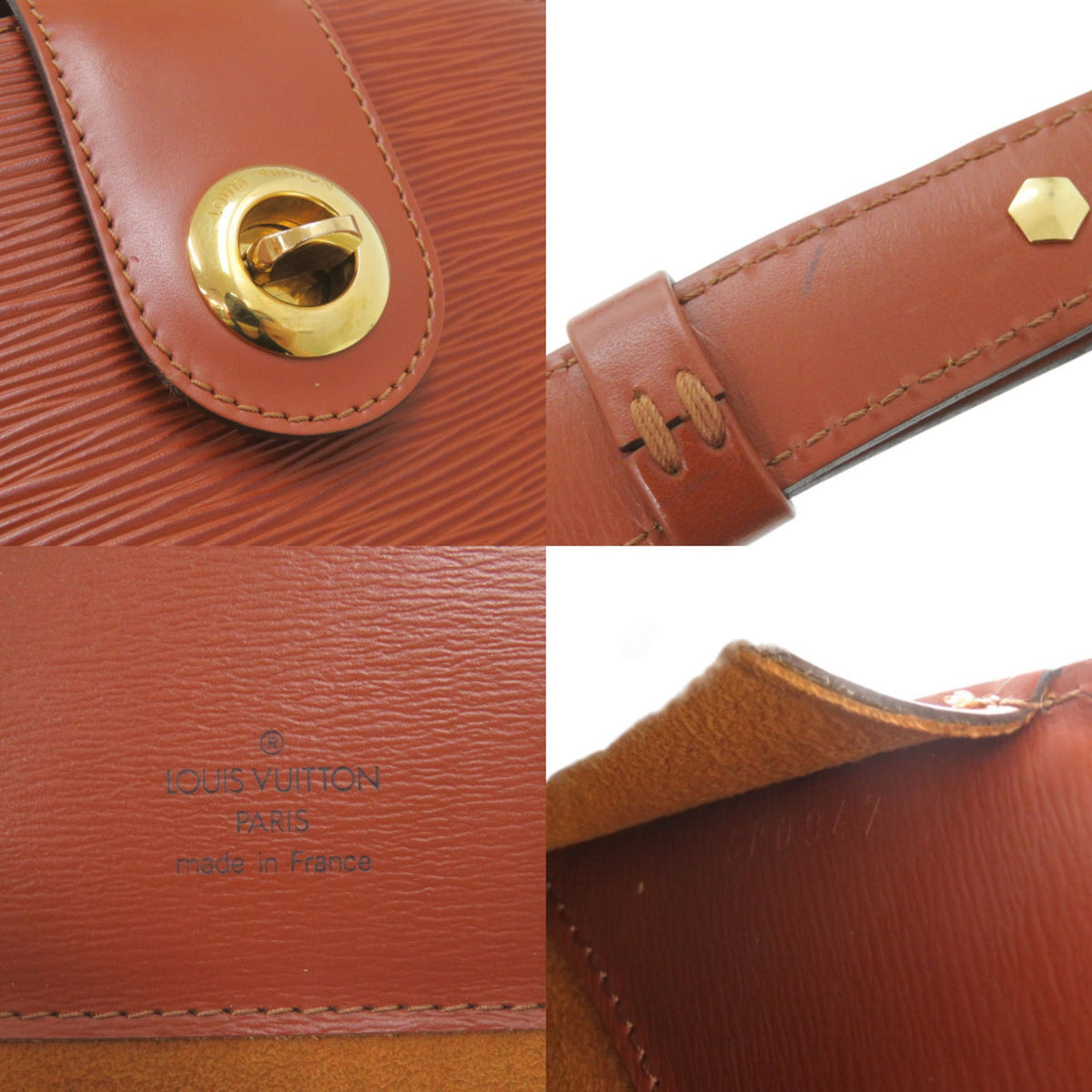 Louis Vuitton Brown Kenyan Brown Epi Leather Shoulder Bag (Pre-Owned)