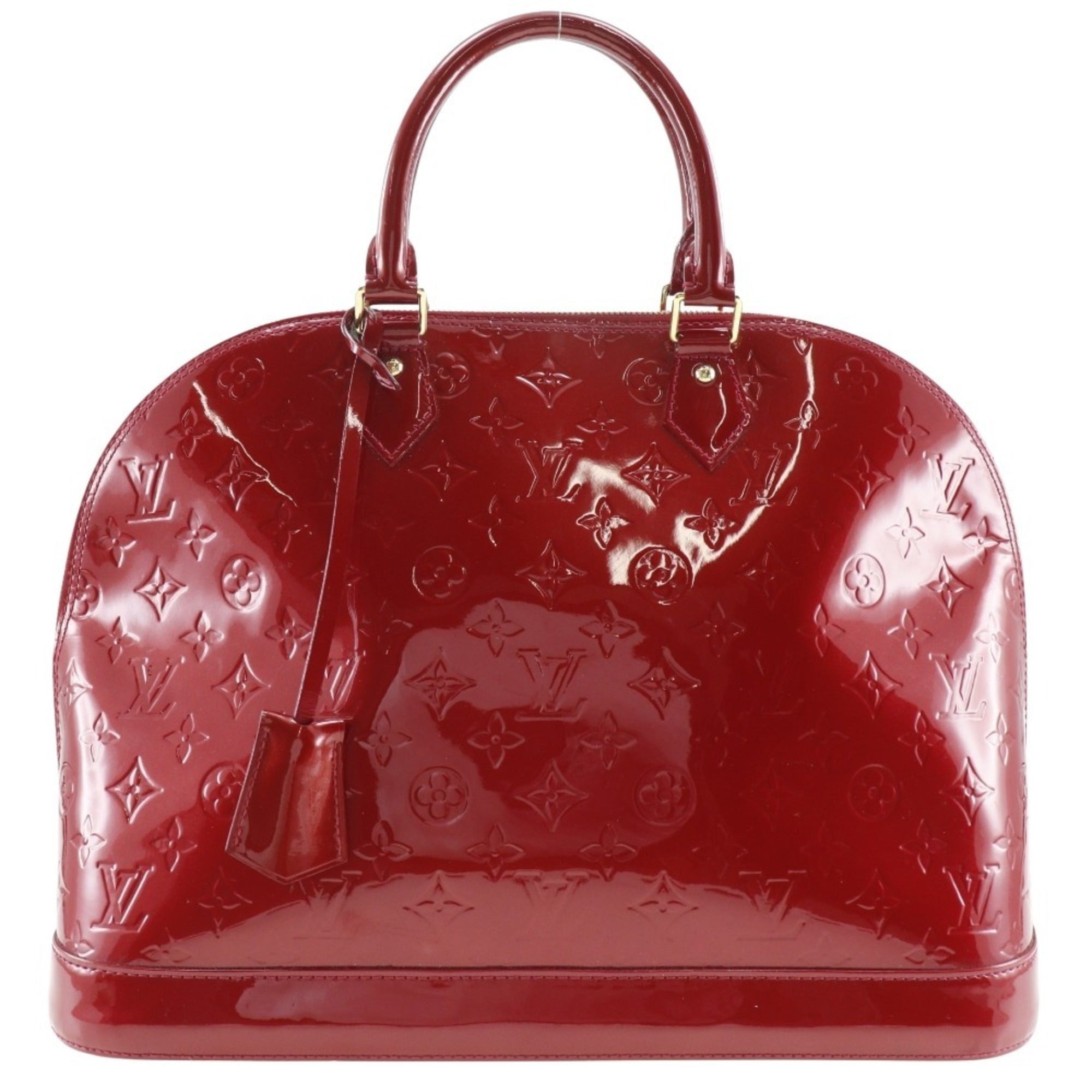 Louis Vuitton Pomme D'amour Red Color Monogram Vernis Handbag (Pre-Owned)
