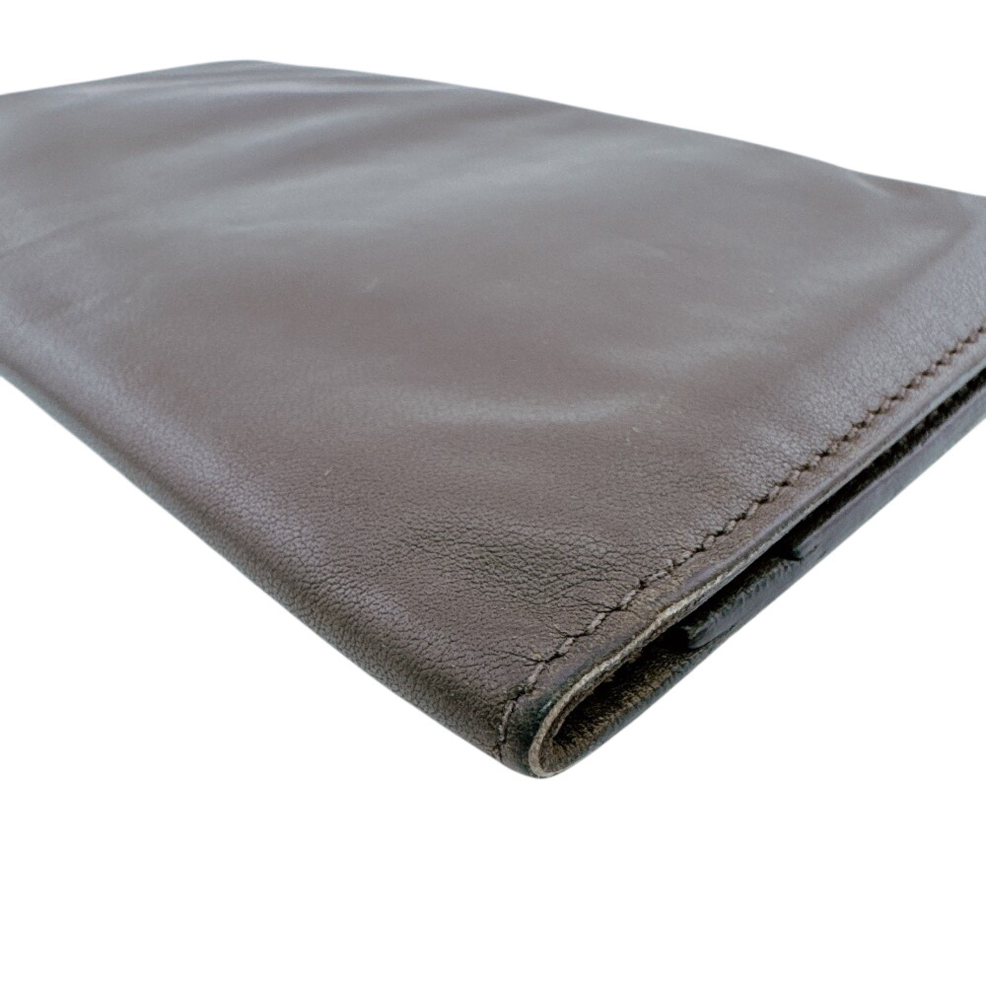 Hermes Brown Leather Wallet (Bi-Fold) (Pre-Owned)