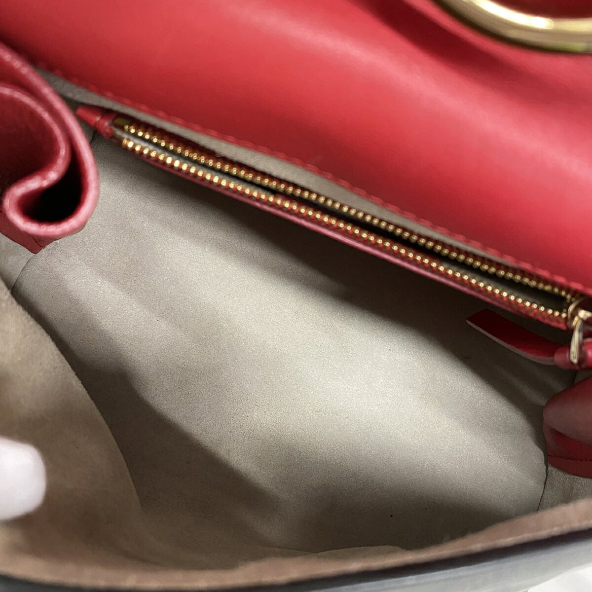 Salvatore Ferragamo Black Red Color Leather Handbag (Pre-Owned)