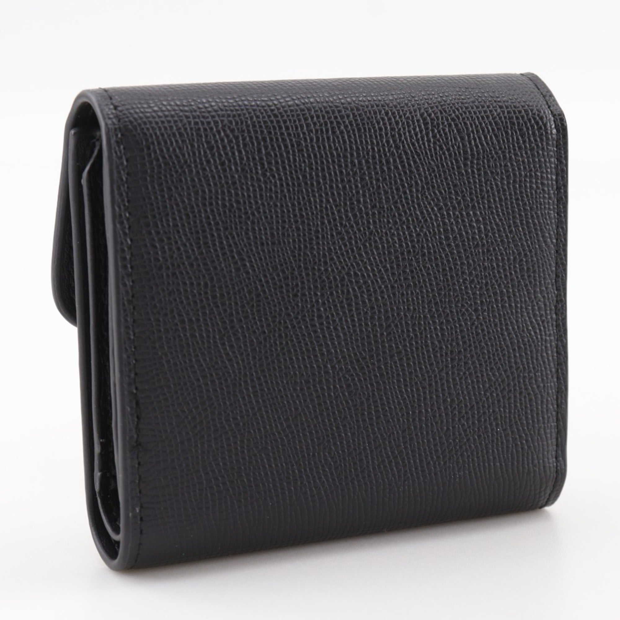 Christian Dior Black Leather Wallet (Tri-Fold) (Pre-Owned)