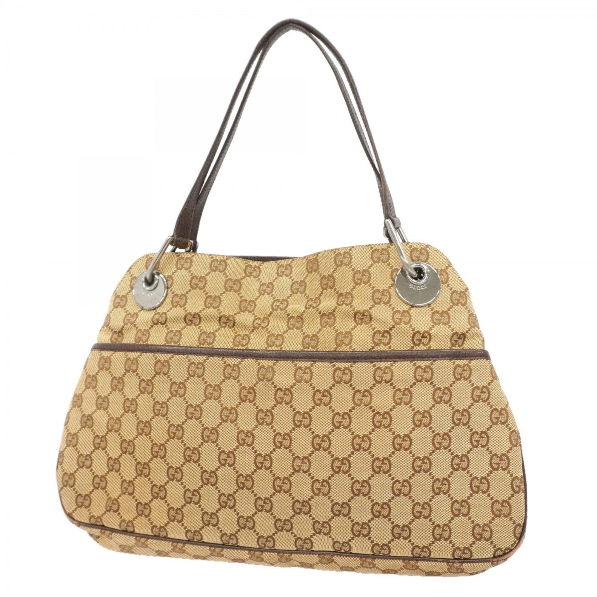 Gucci Beige Canvas Tote Bag (Pre-Owned)