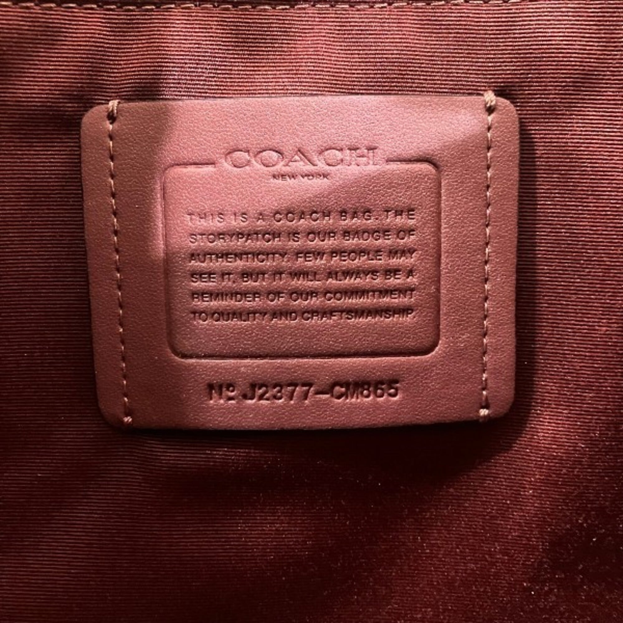 Coach Brown Pvc Tote Bag (Pre-Owned)