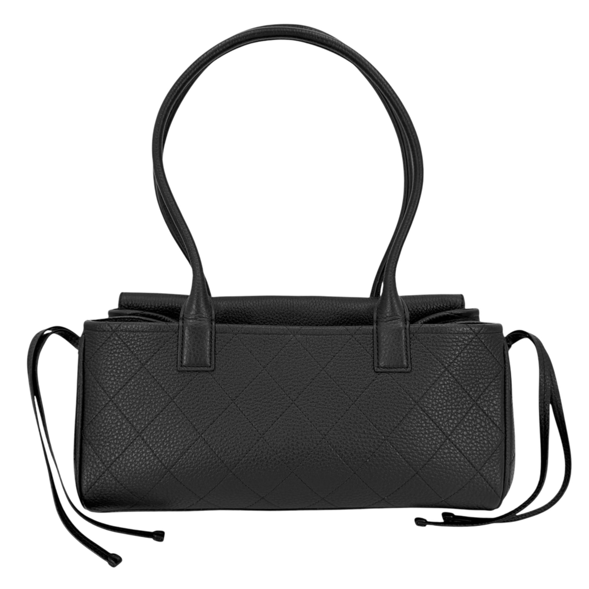 Chanel Black White Leather Shopping Bag Tote Bag (Pre-Owned)