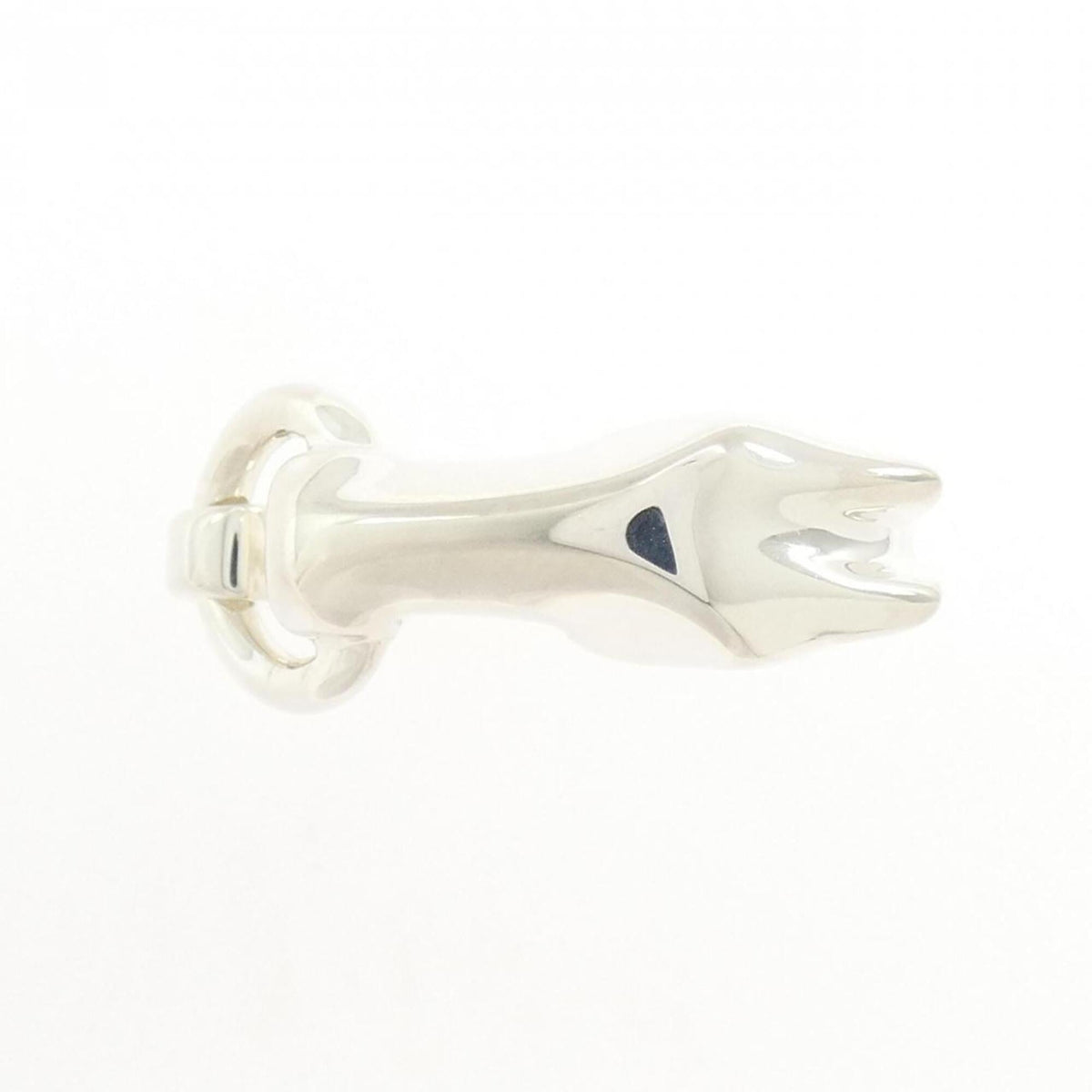 Hermes Silver 925 Band Ring (Pre-Owned)