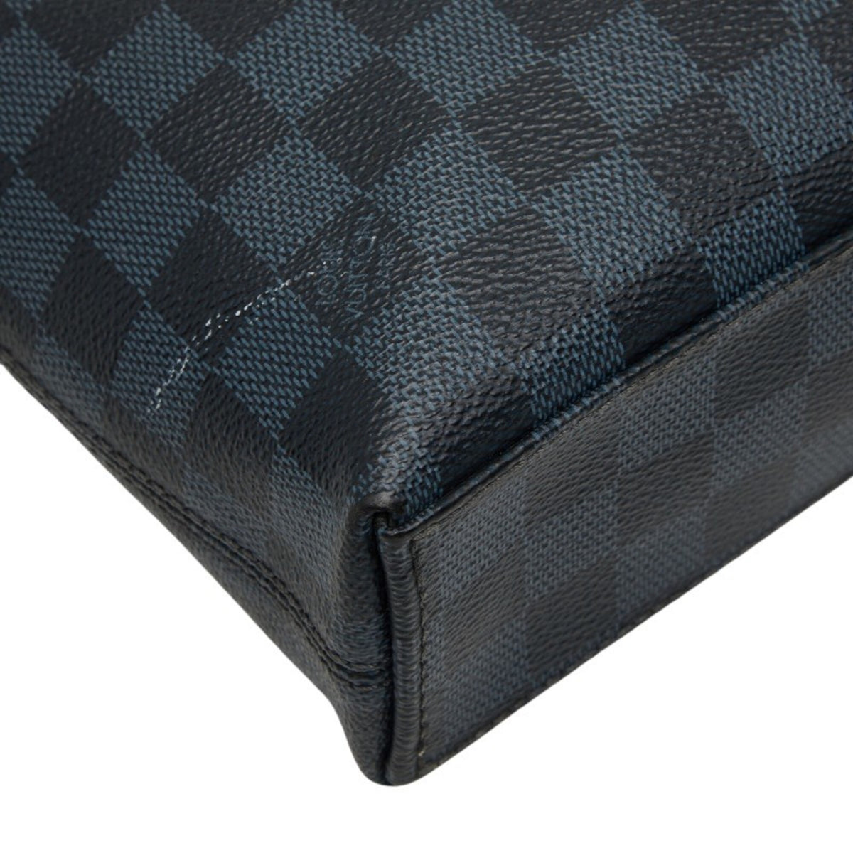 Louis Vuitton Black Navy Pvc Leather Handbag Shoulder Bag (Pre-Owned)