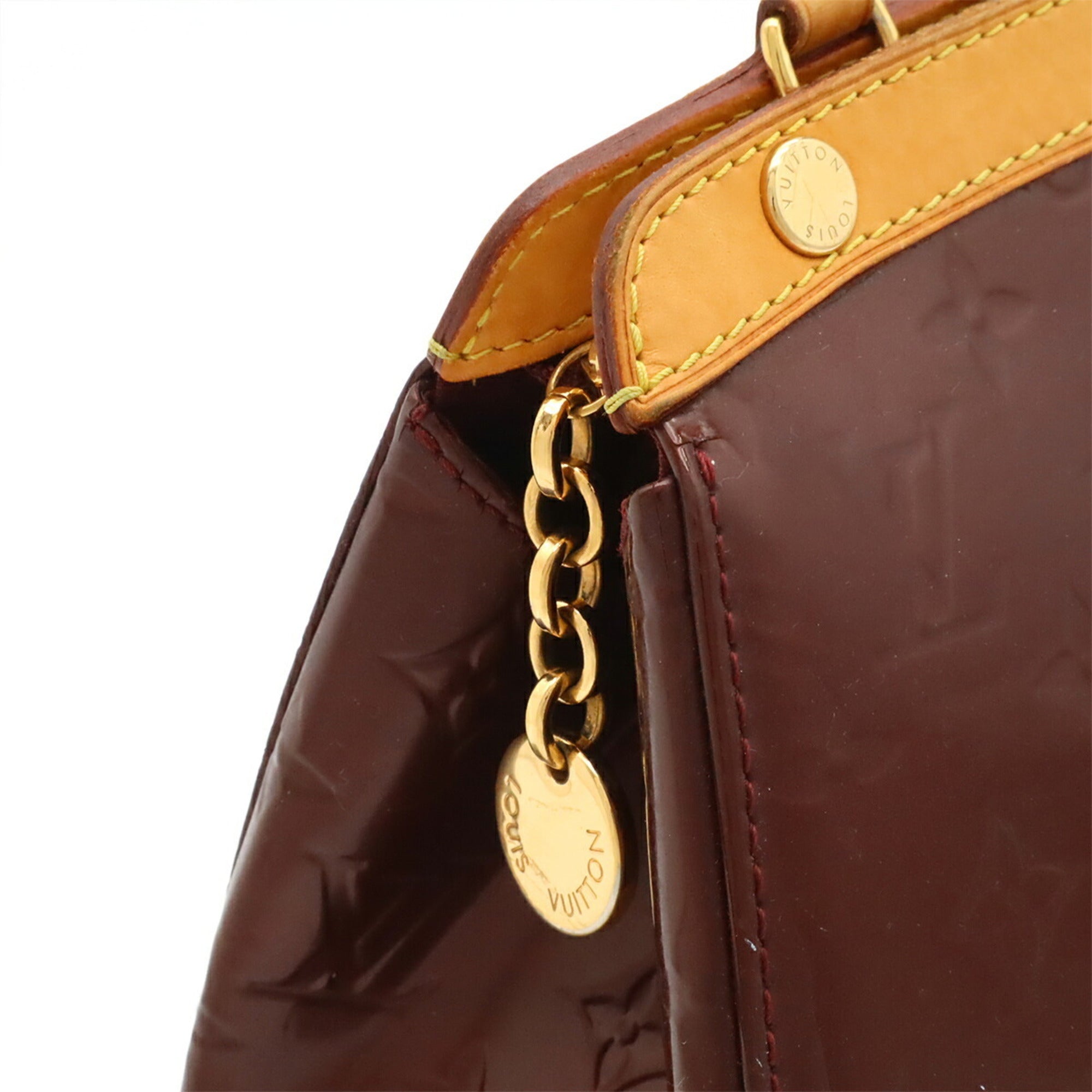 Louis Vuitton Rouge Fauviste Monogram Vernis Handbag Tote Bag (Pre-Owned)