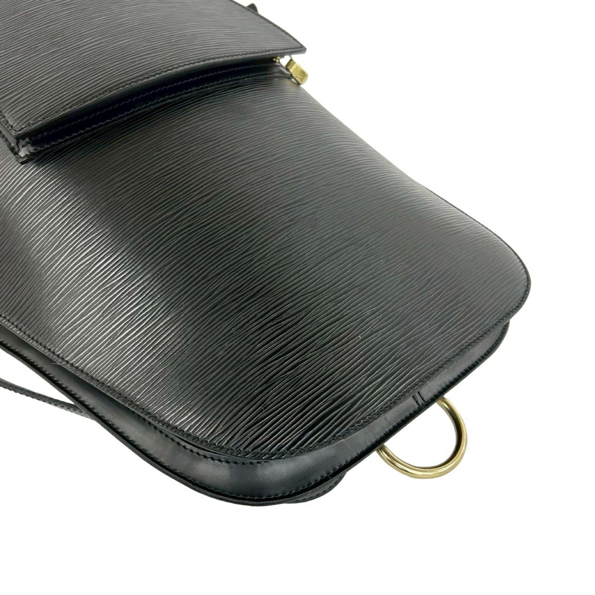 Louis Vuitton Black Leather Backpack (Pre-Owned)