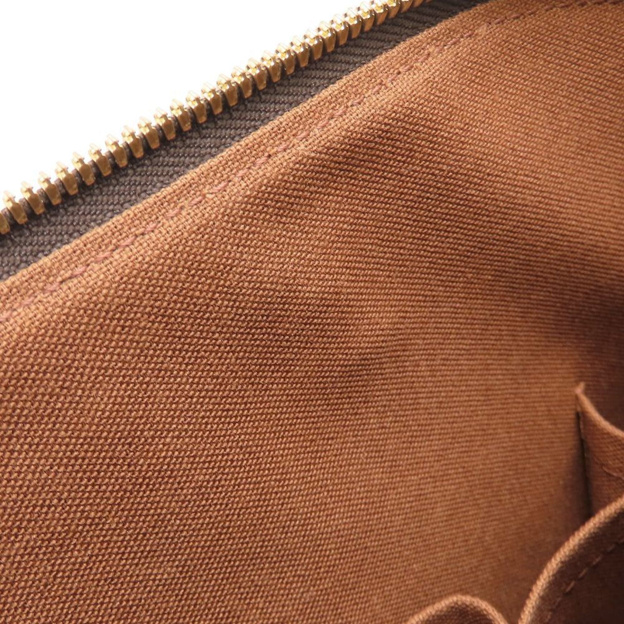 Louis Vuitton Brown Monogram Canvas Handbag (Pre-Owned)