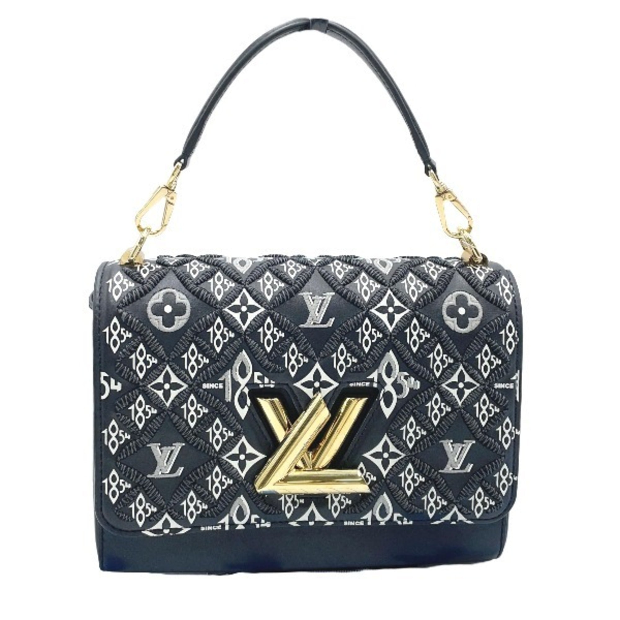 Louis Vuitton Black Leather Shoulder Bag (Pre-Owned)