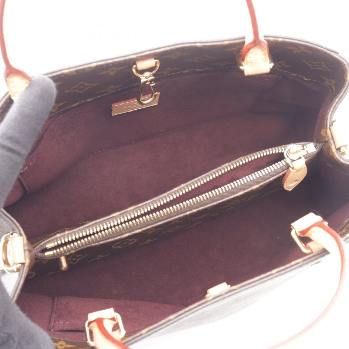 Louis Vuitton Brown Pvc Coated Canvas Leather Handbag (Pre-Owned)