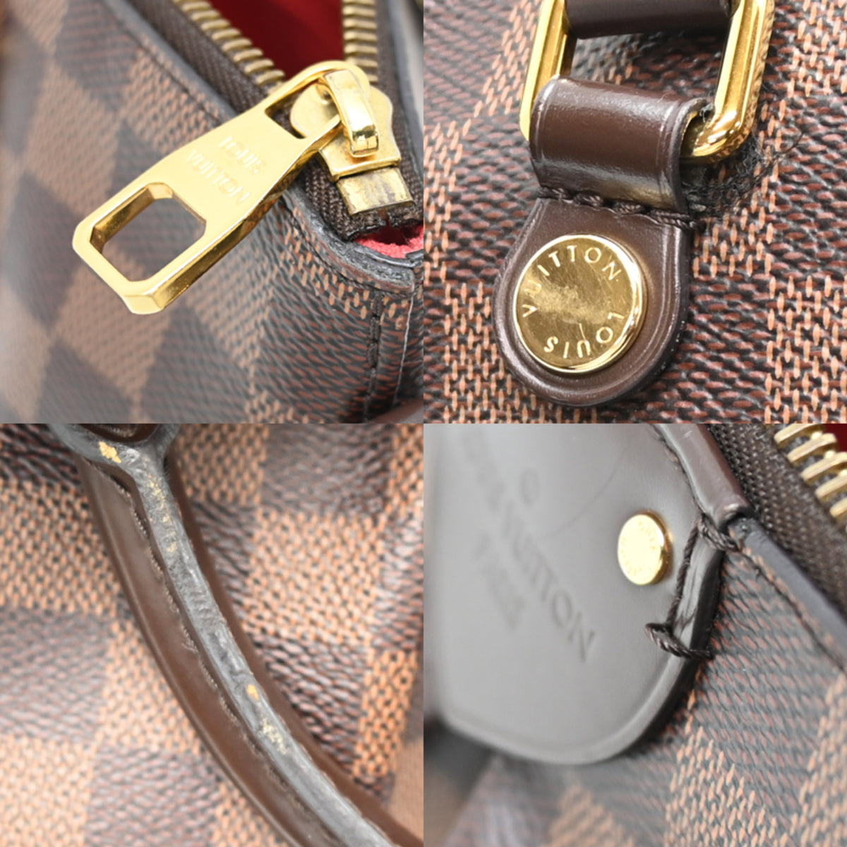 Louis Vuitton Brown Damier Canvas Handbag (Pre-Owned)