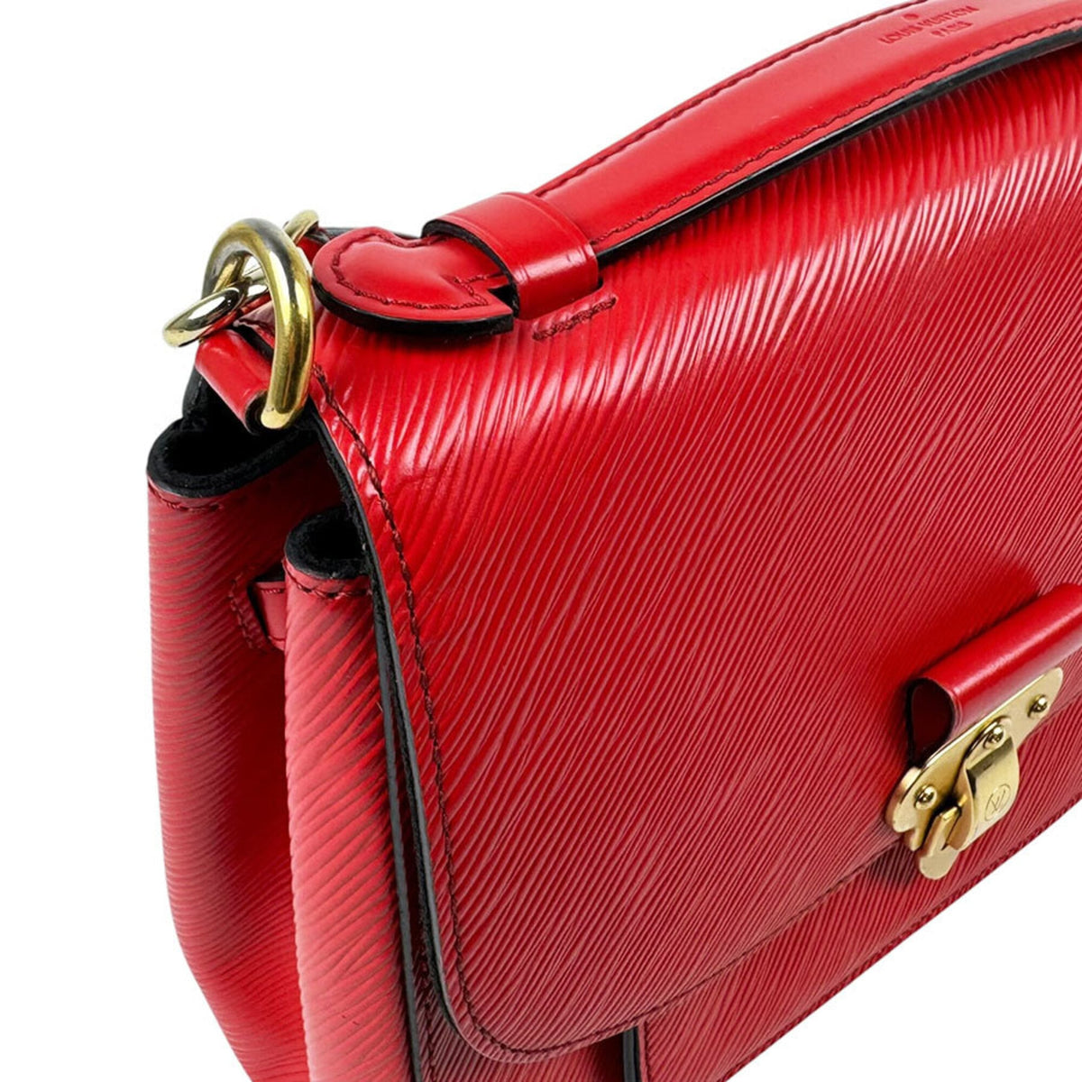Louis Vuitton Red Color Epi Leather Handbag Shoulder Bag (Pre-Owned)