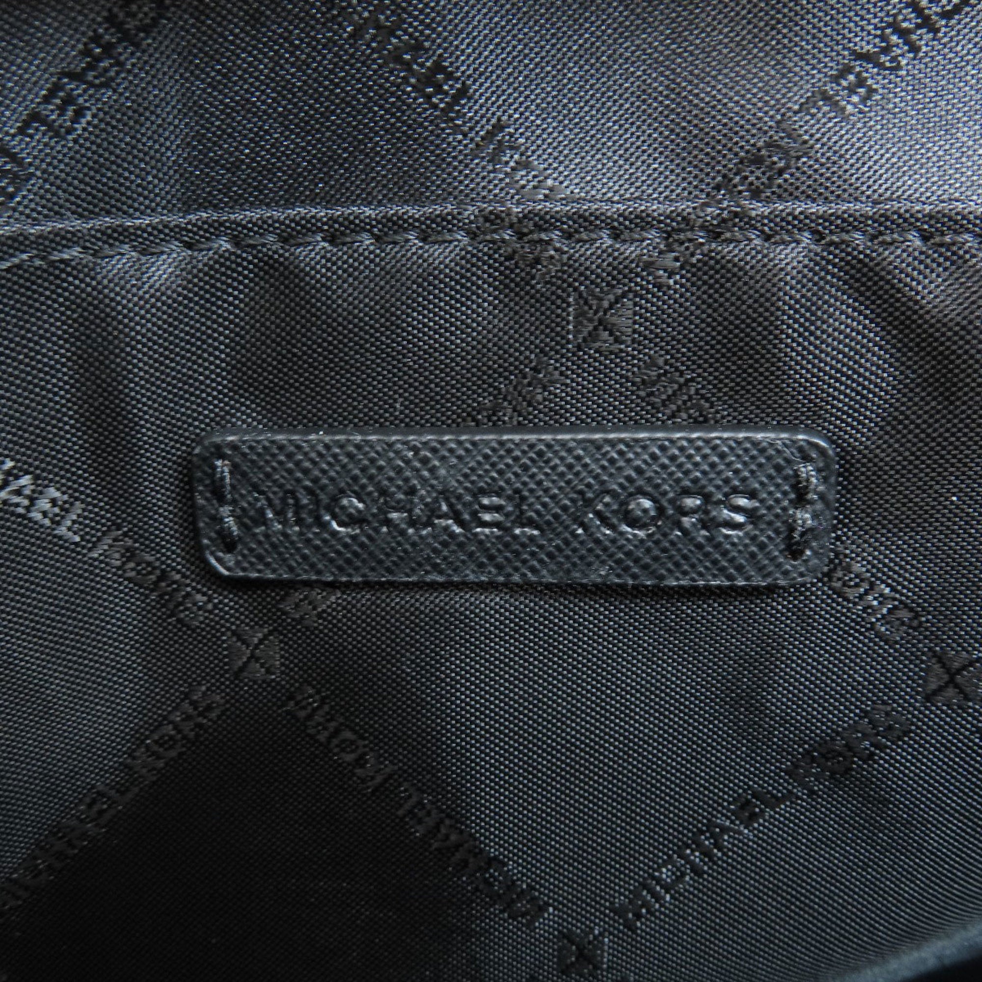 Michael Kors Gray Coated Canvas Shoulder Bag (Pre-Owned)