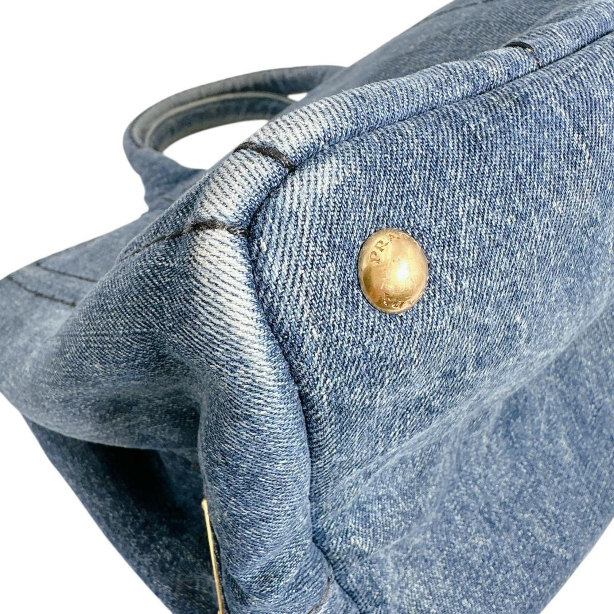 Prada Blue Denim Tote Bag (Pre-Owned)