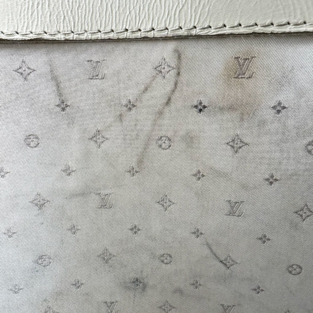 Louis Vuitton Blanc Leather Handbag (Pre-Owned)