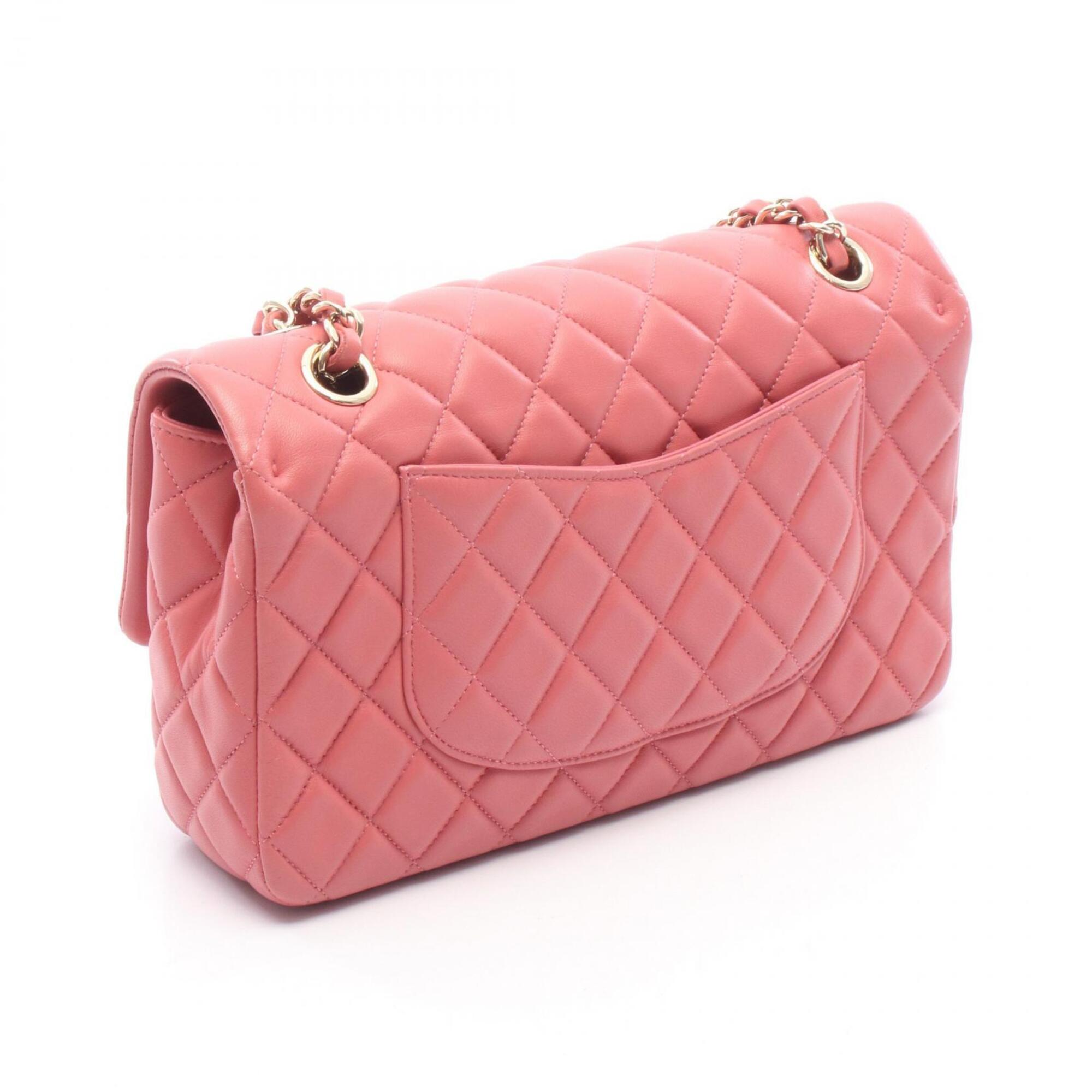 Chanel Pink Leather Handbag Shoulder Bag (Pre-Owned)